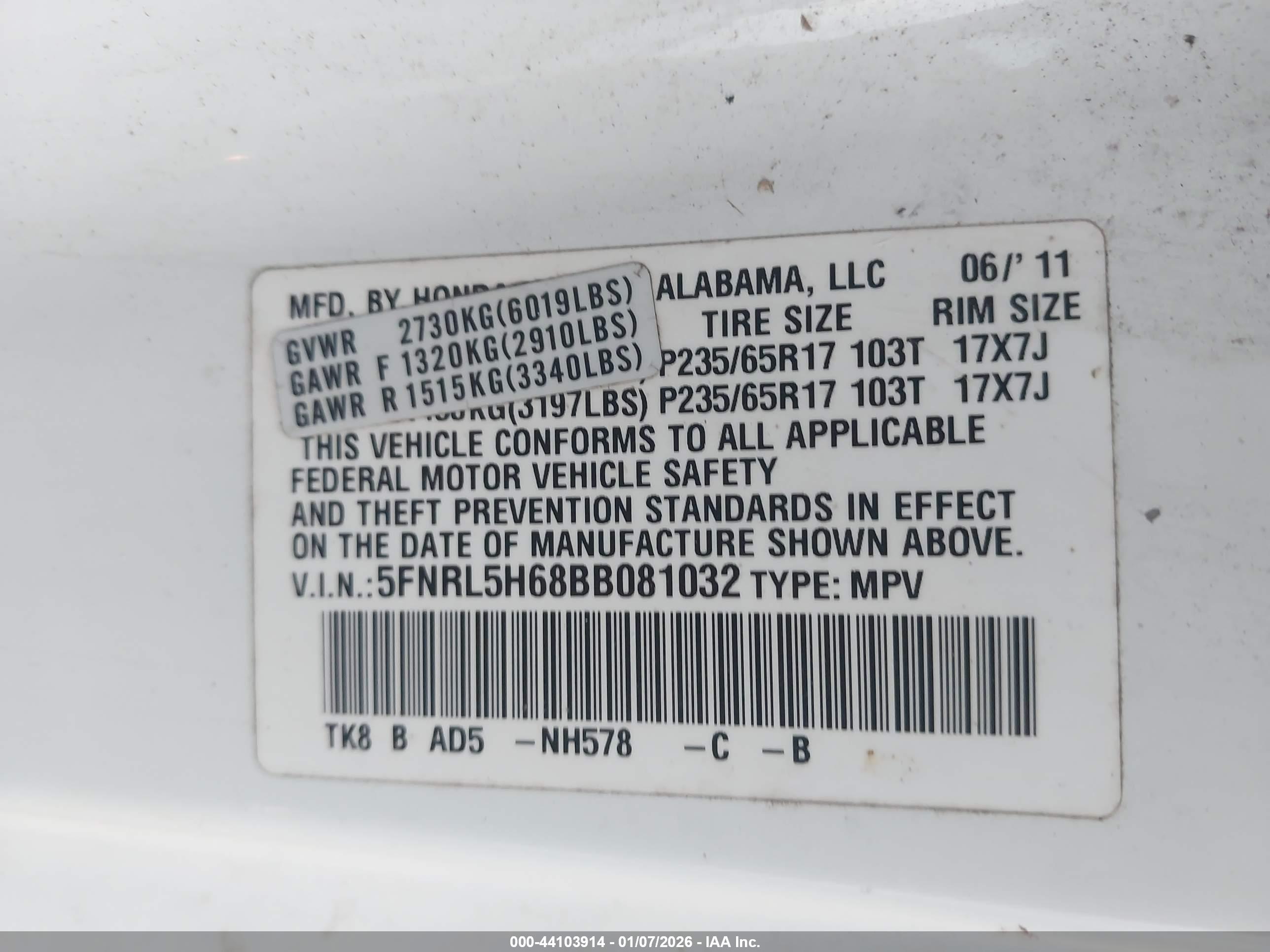 HONDA ODYSSEY image 9