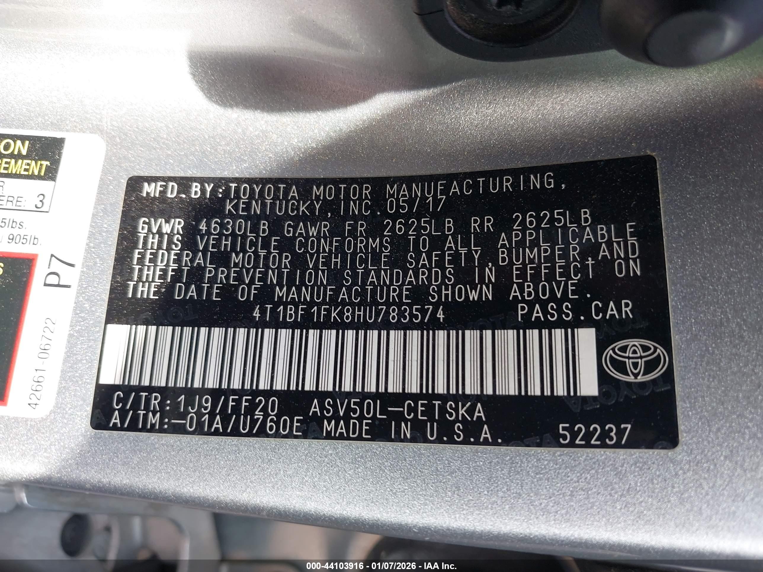 TOYOTA CAMRY image 9