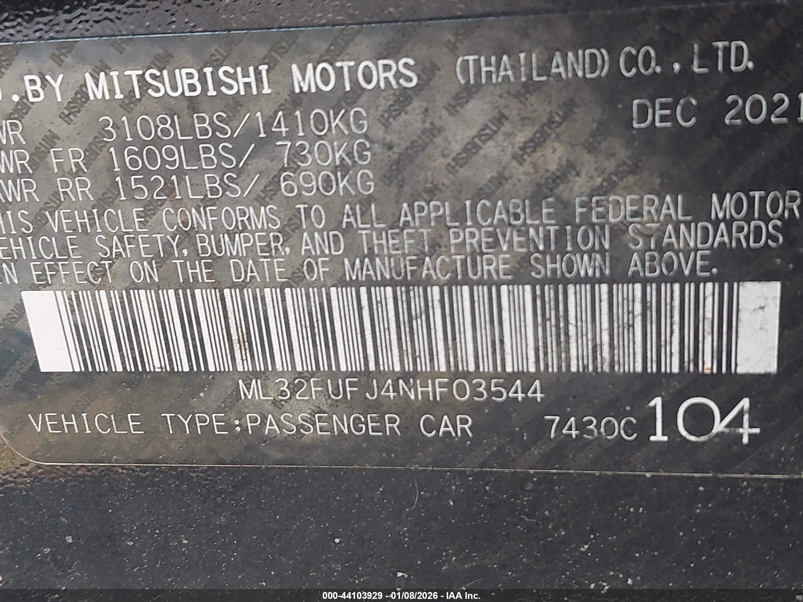 MITSUBISHI MIRAGE image 9