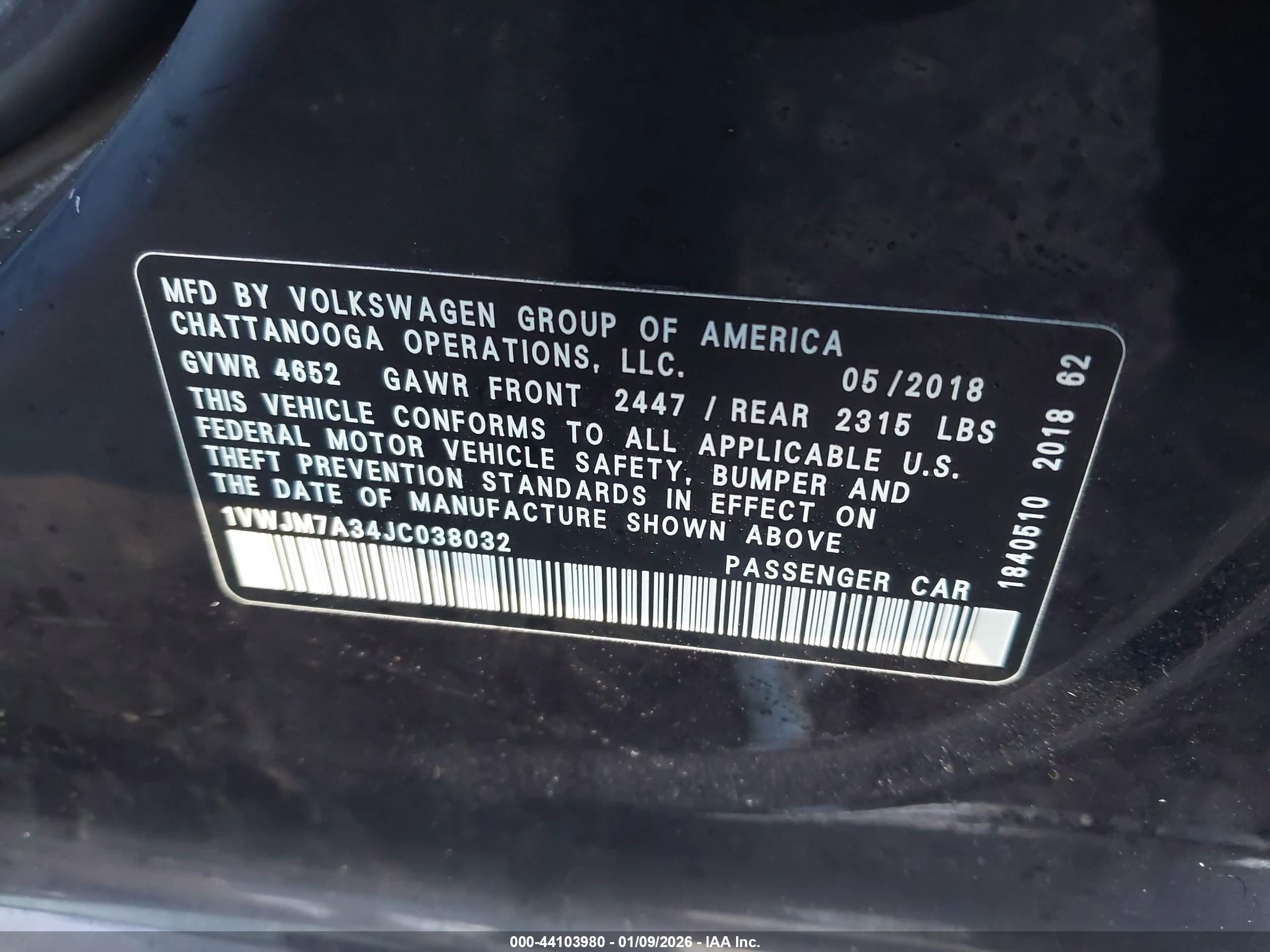VOLKSWAGEN PASSAT image 9