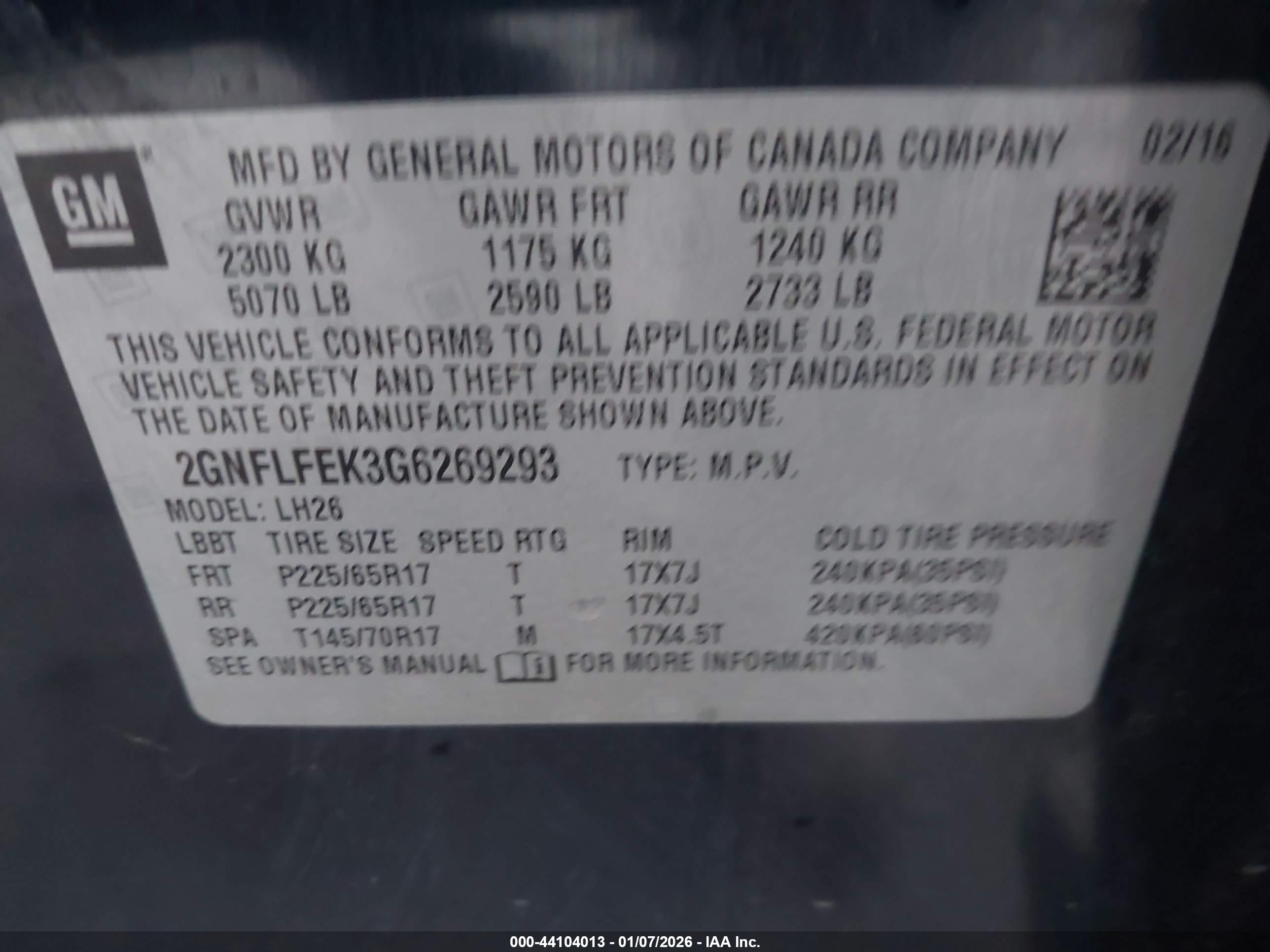 CHEVROLET EQUINOX image 9