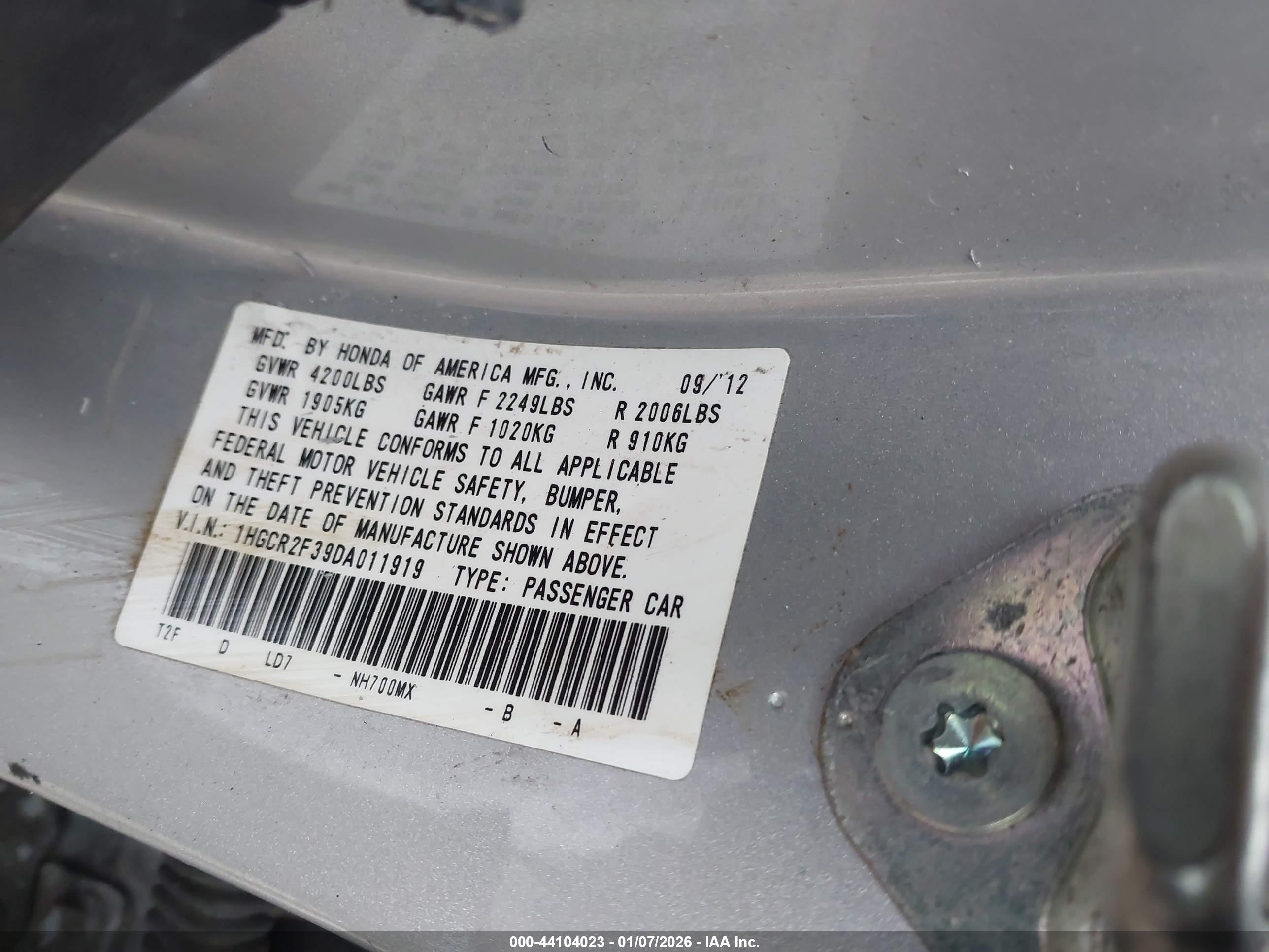 HONDA ACCORD image 9