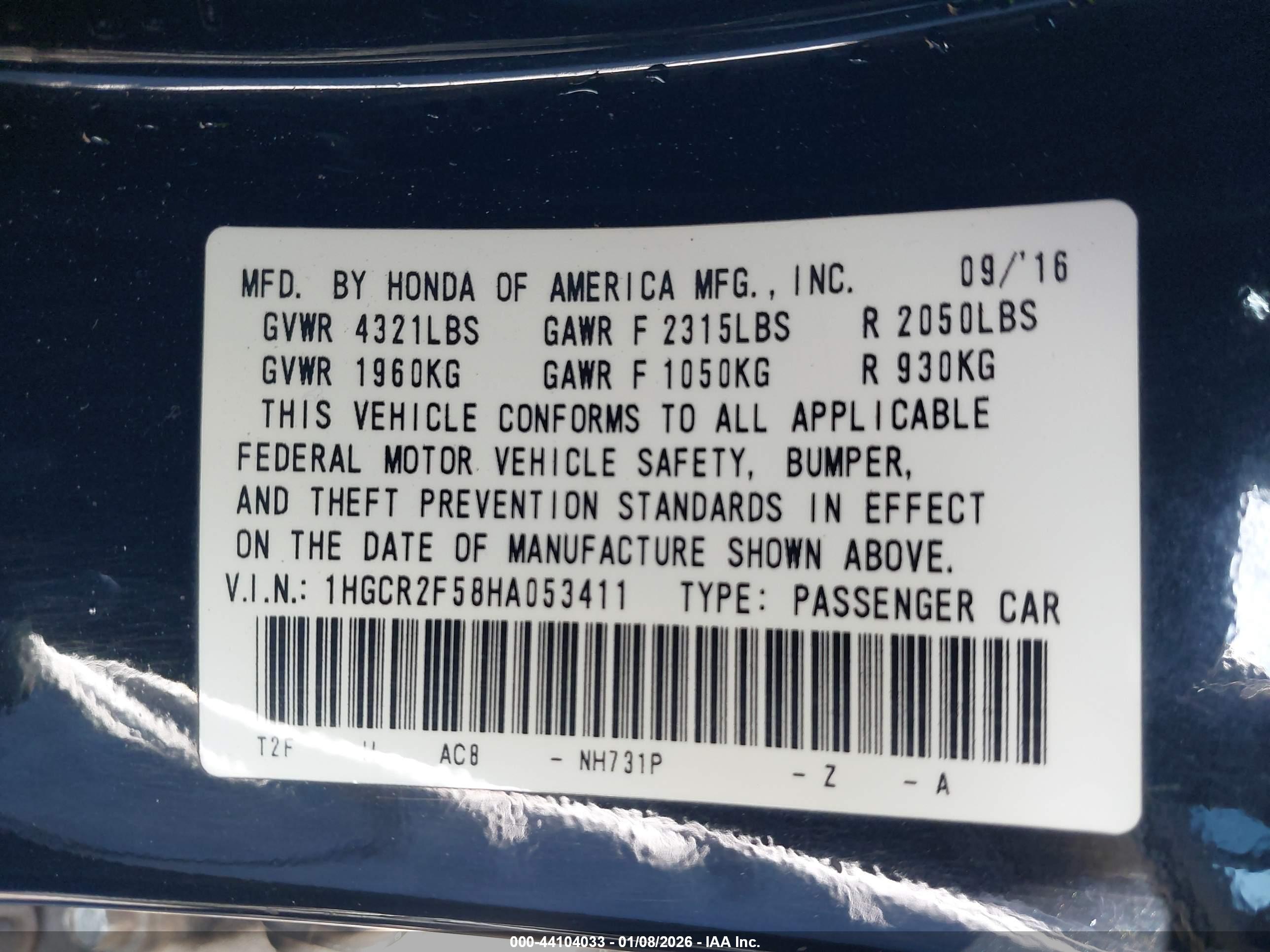 HONDA ACCORD image 9