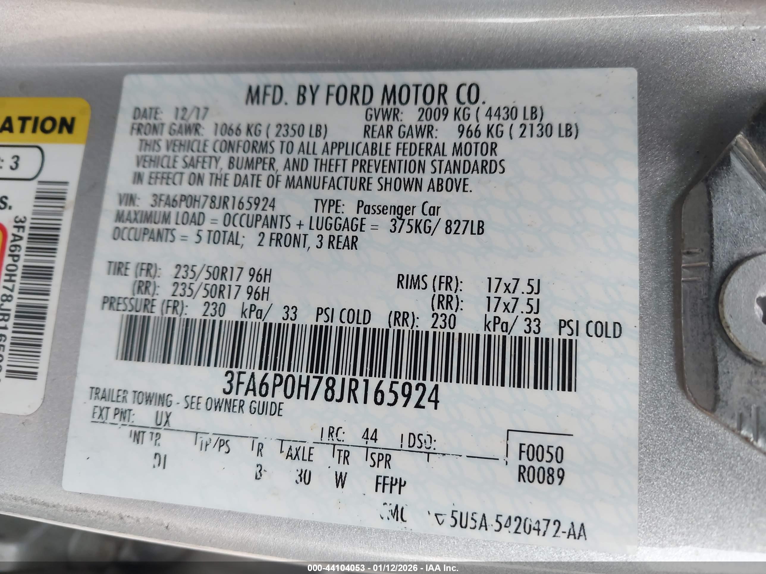FORD FUSION image 9