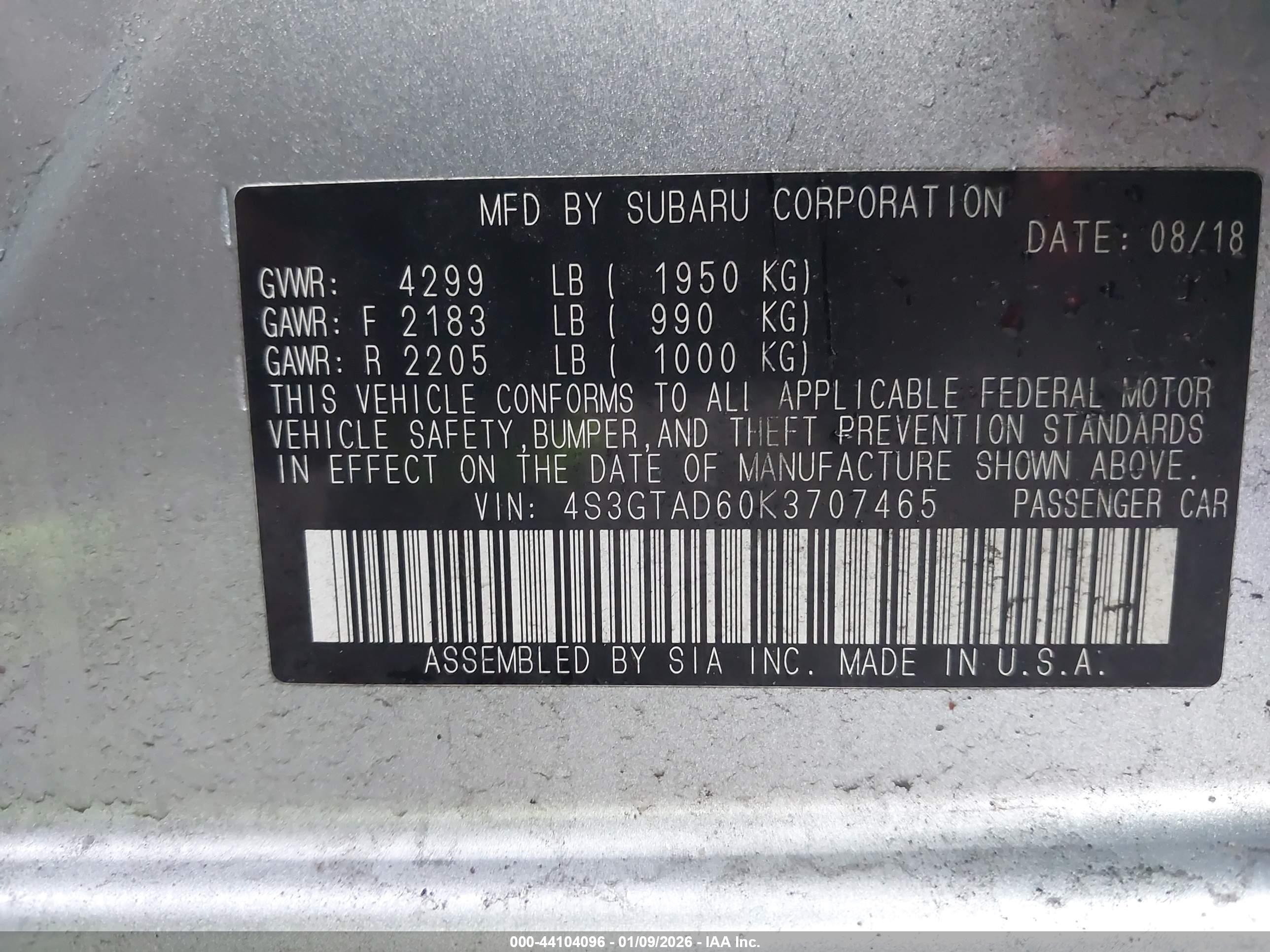 SUBARU IMPREZA image 9