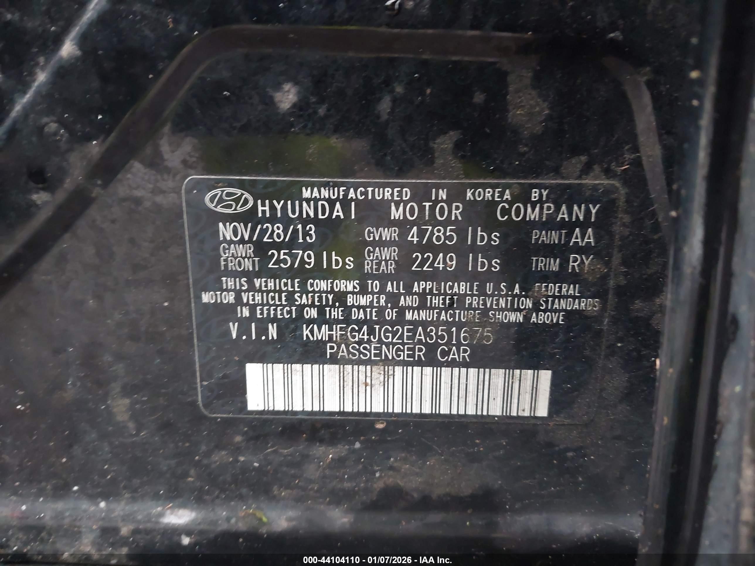 HYUNDAI AZERA image 9