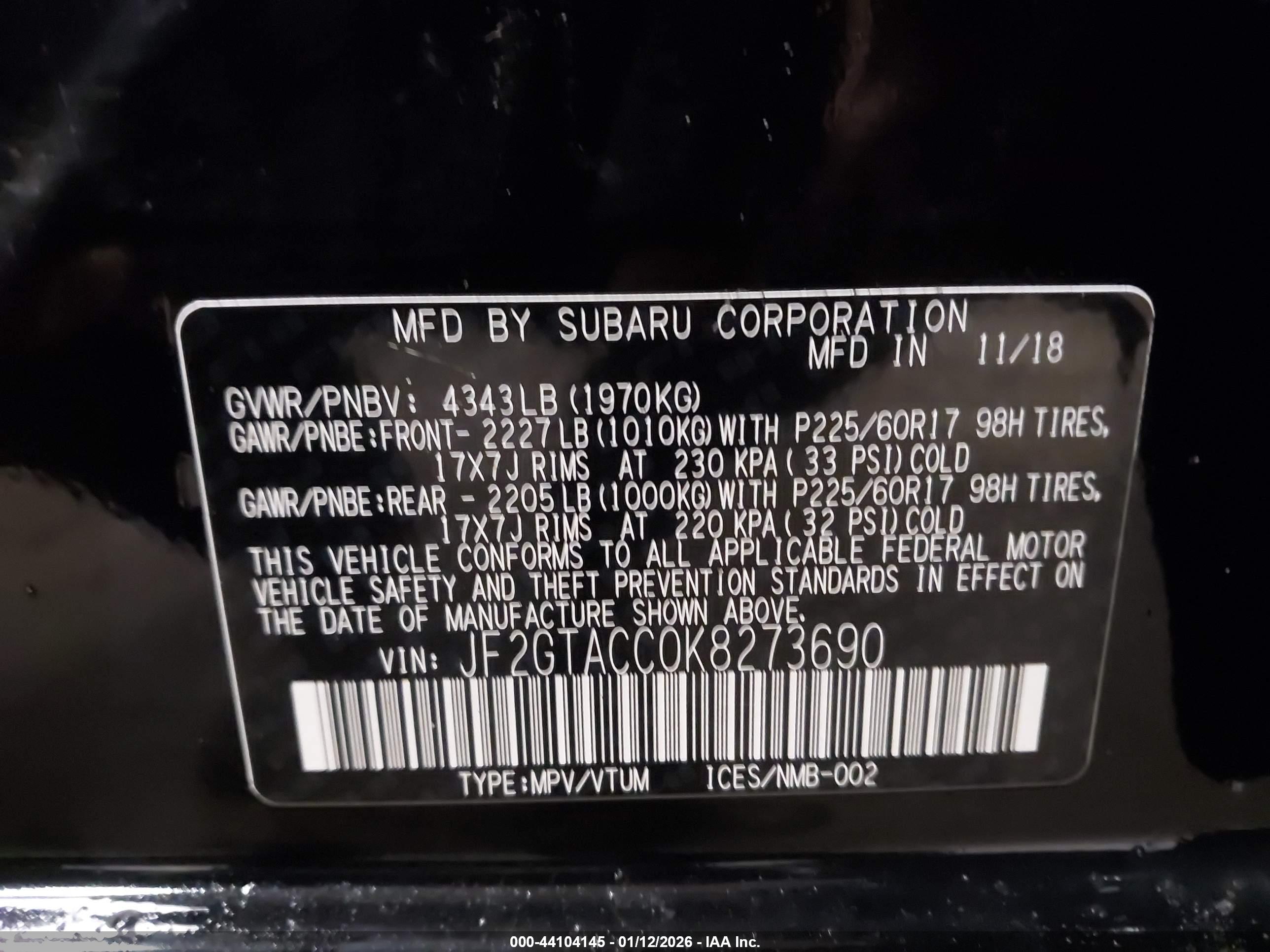SUBARU CROSSTREK image 9