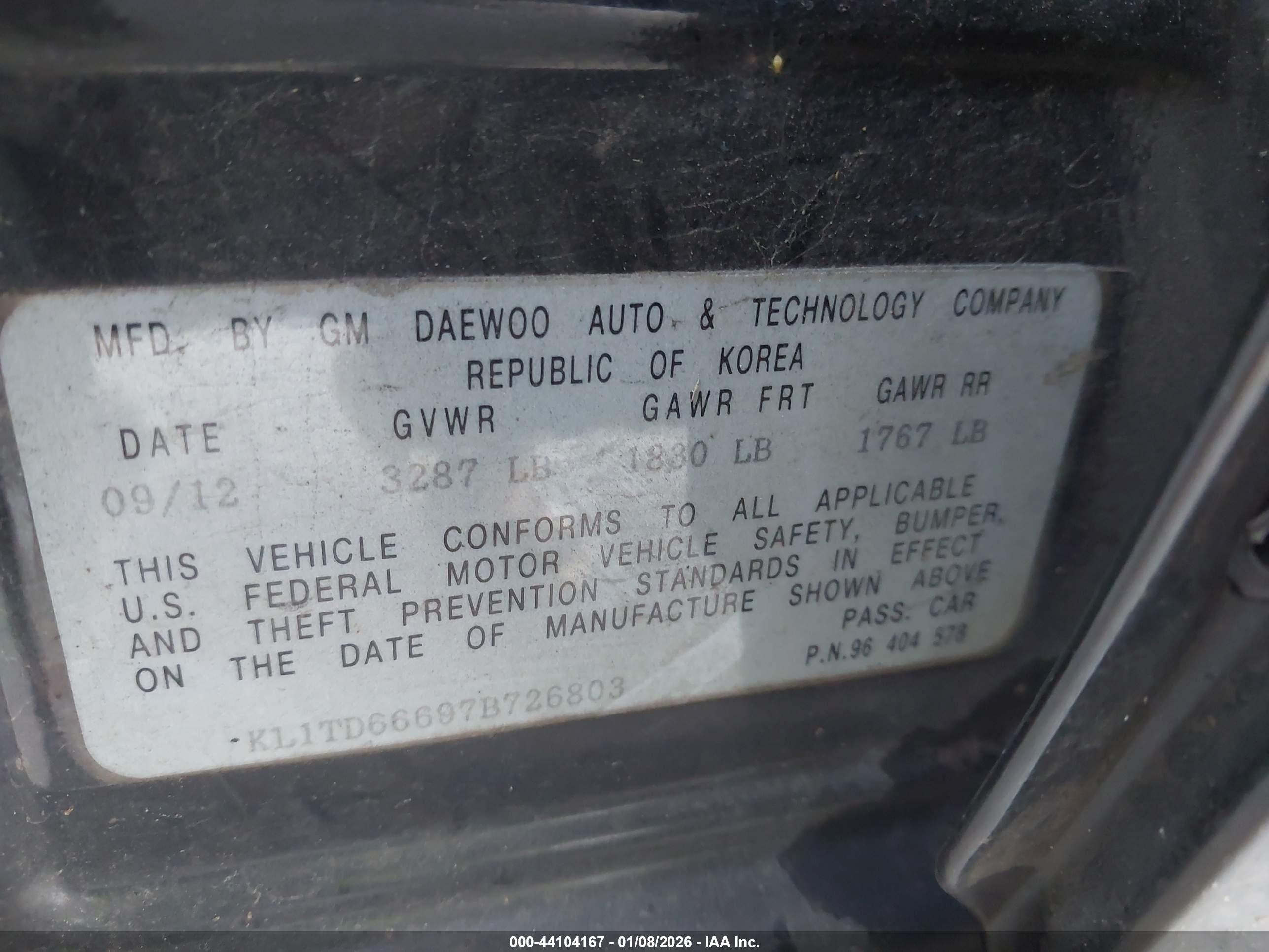 CHEVROLET AVEO image 9