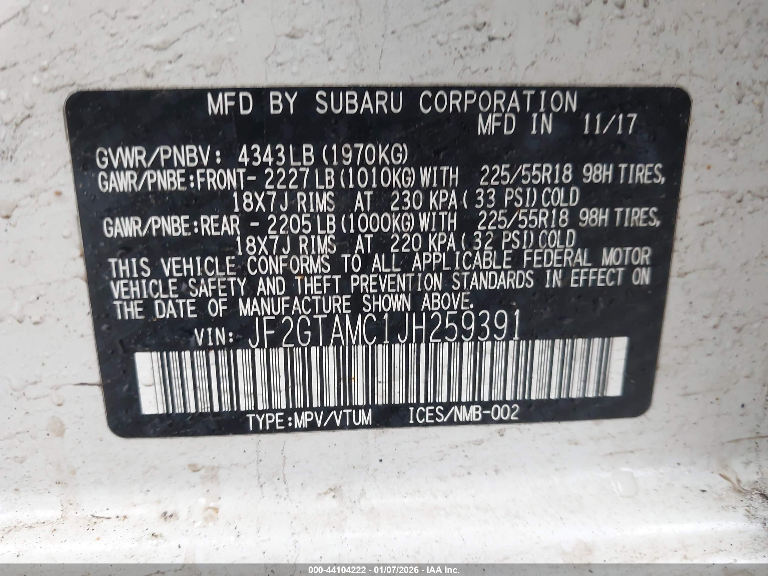 SUBARU CROSSTREK image 9