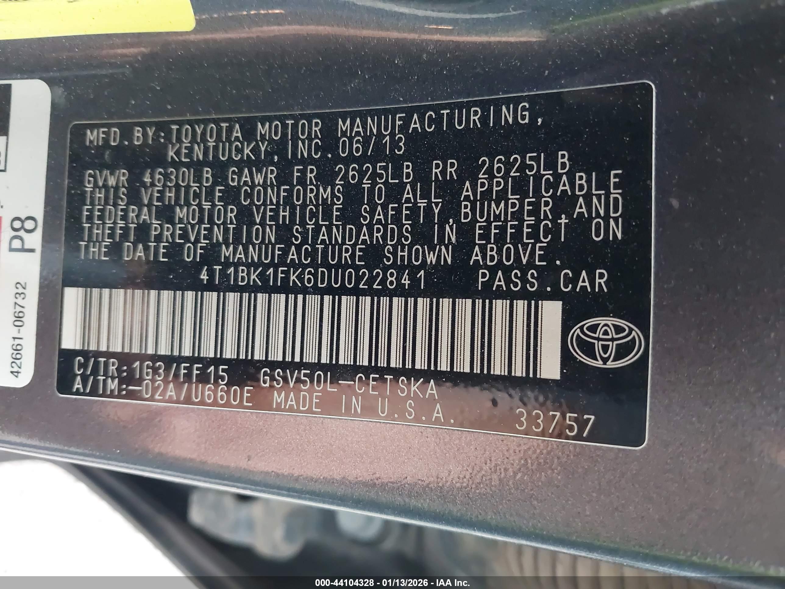 TOYOTA CAMRY image 9