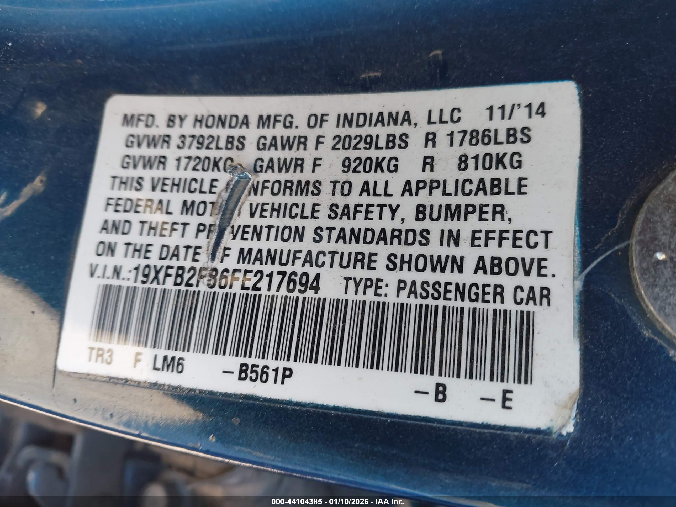HONDA CIVIC image 9