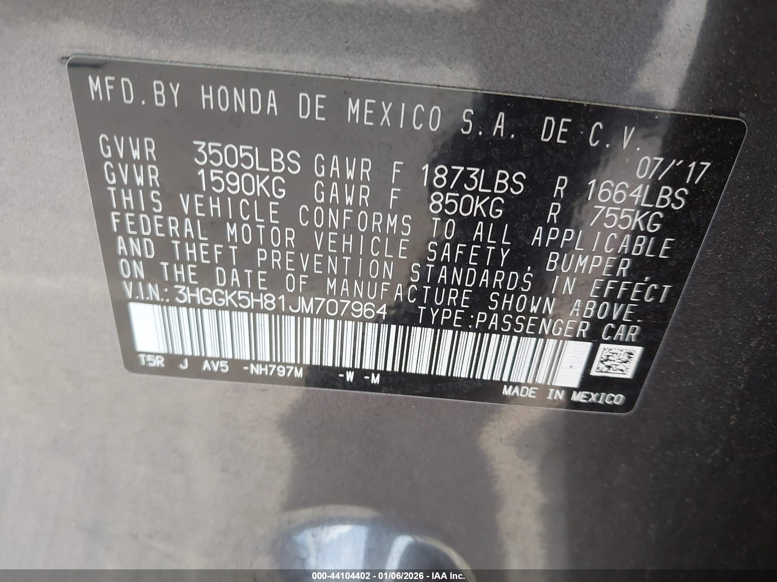 HONDA FIT image 9