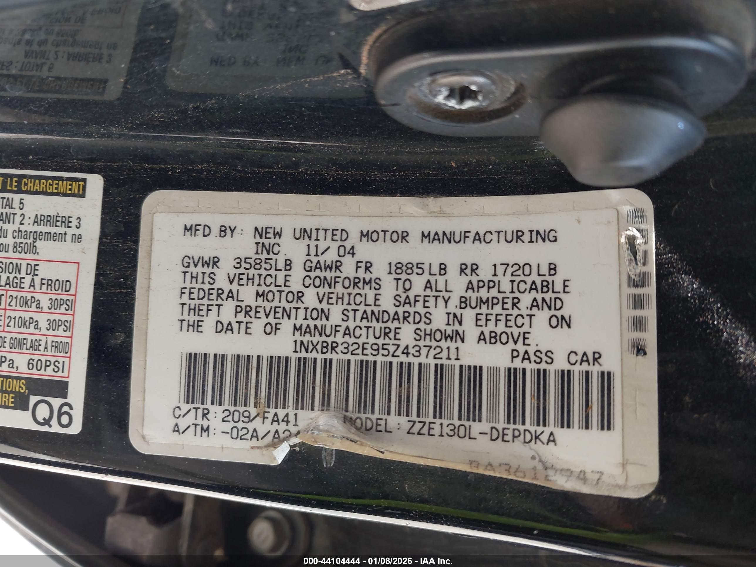 TOYOTA COROLLA image 9