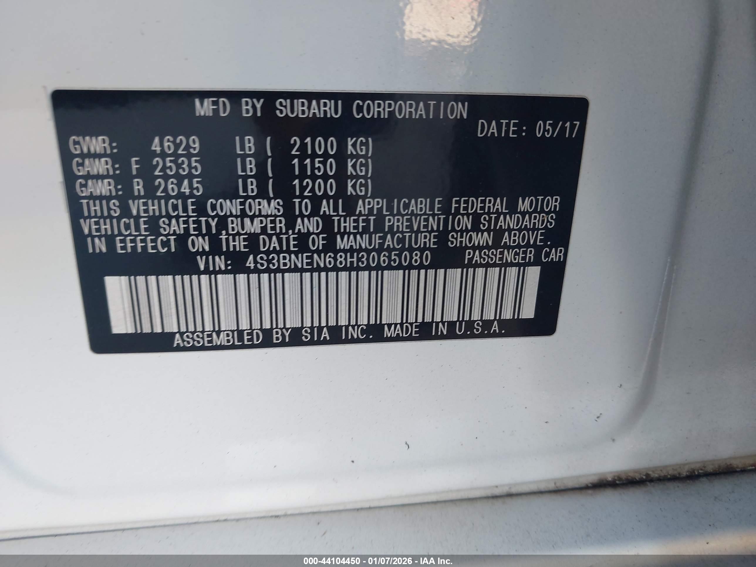 SUBARU LEGACY image 9