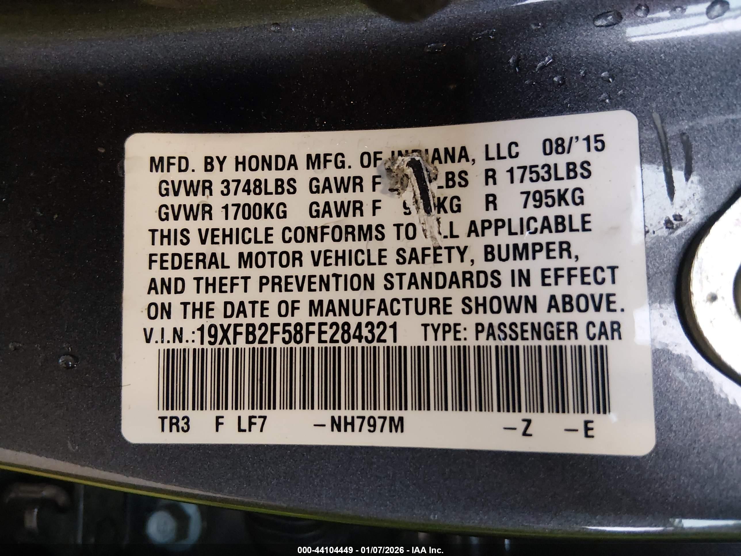 HONDA CIVIC image 9