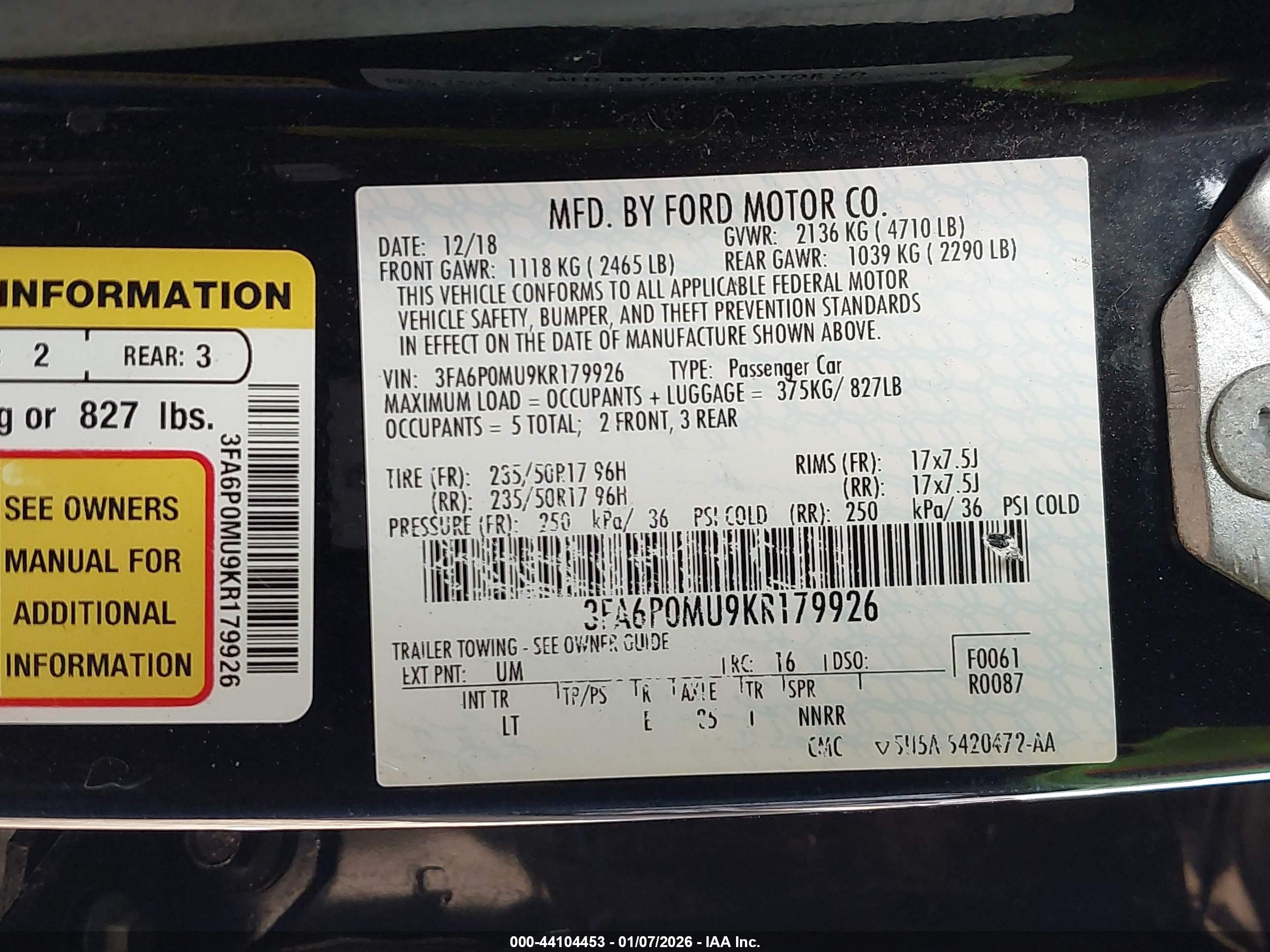 FORD FUSION image 9