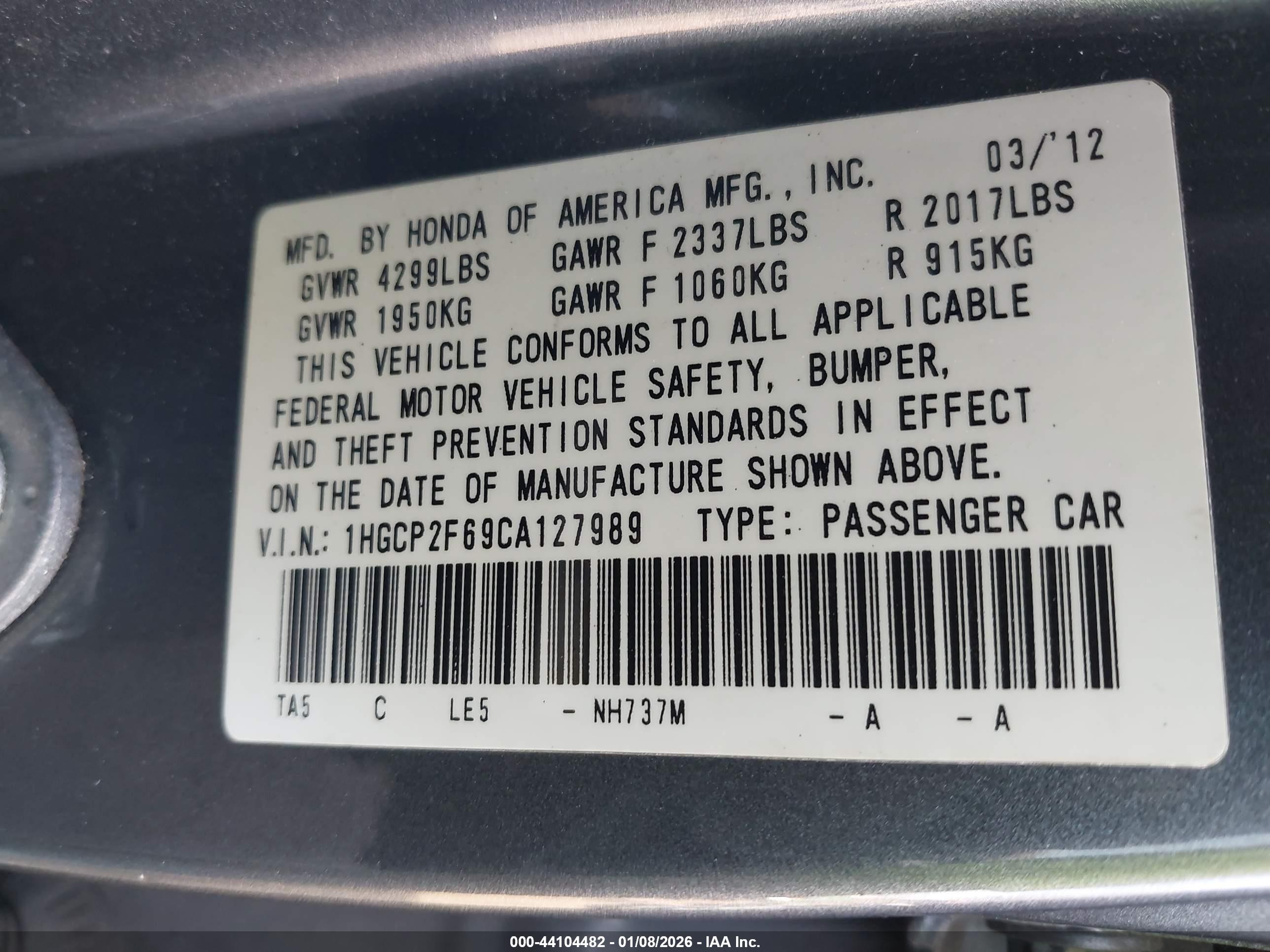 HONDA ACCORD image 9