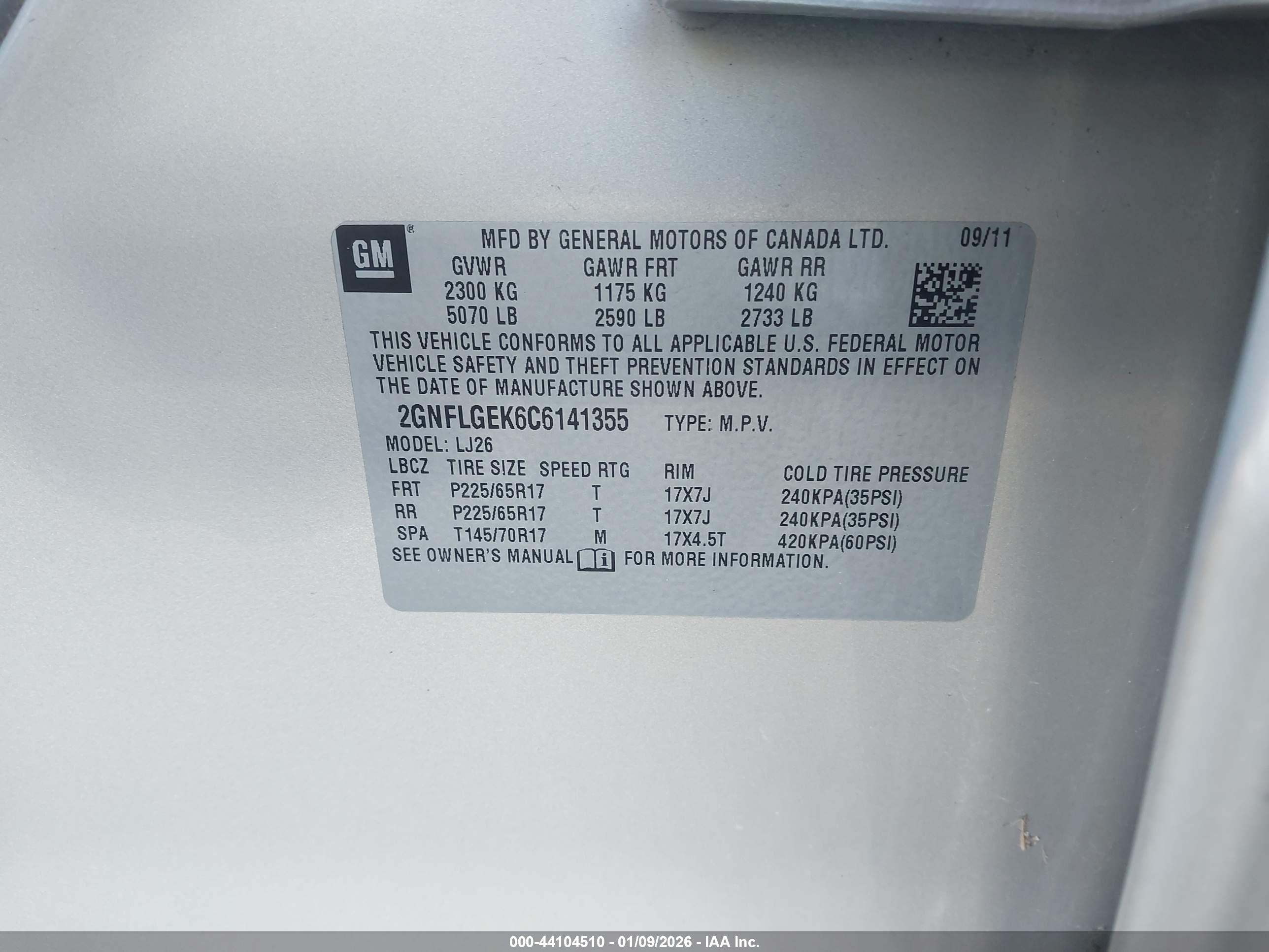 CHEVROLET EQUINOX image 9