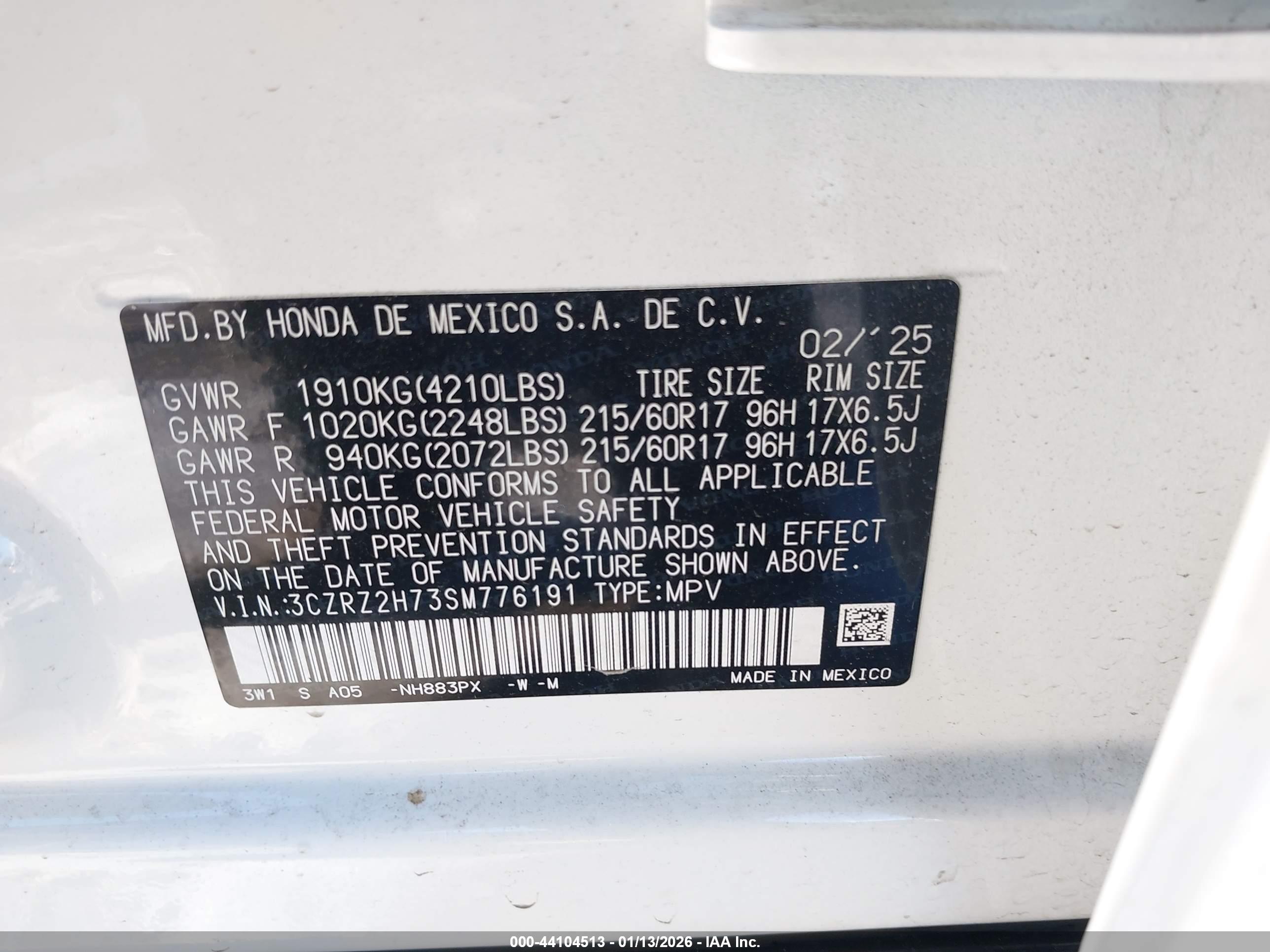 HONDA HR-V image 9