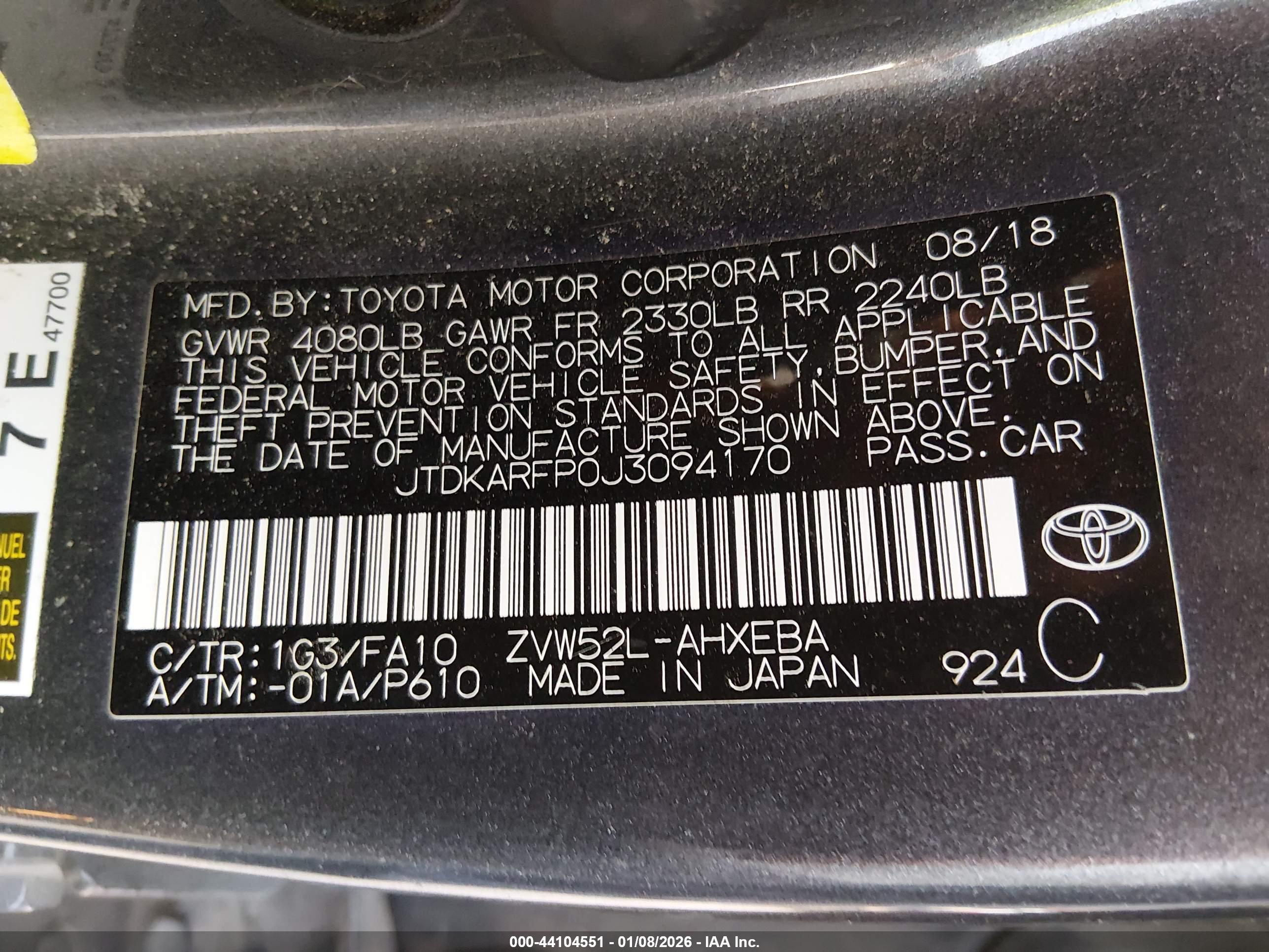 TOYOTA PRIUS image 9