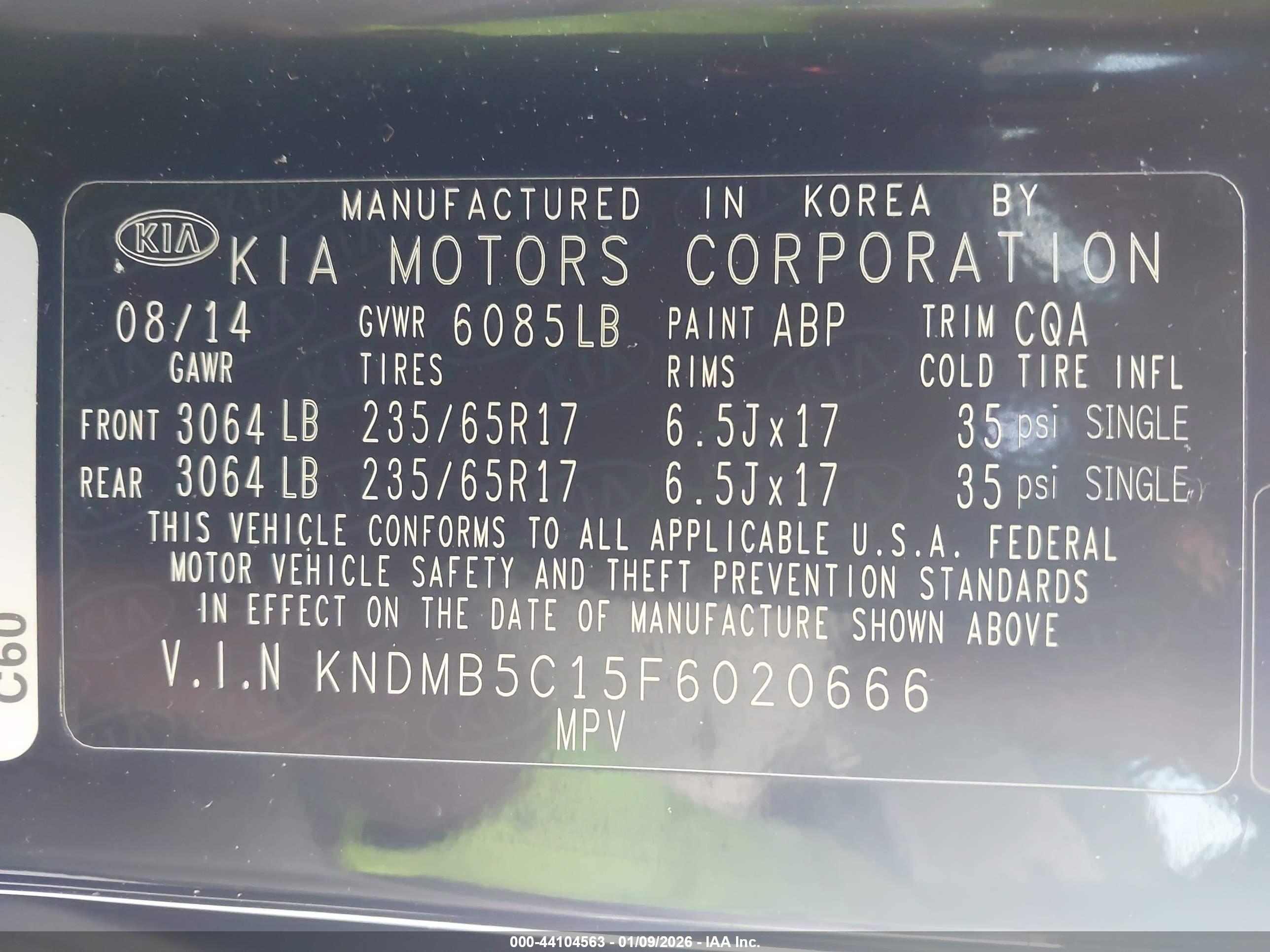 KIA SEDONA image 9