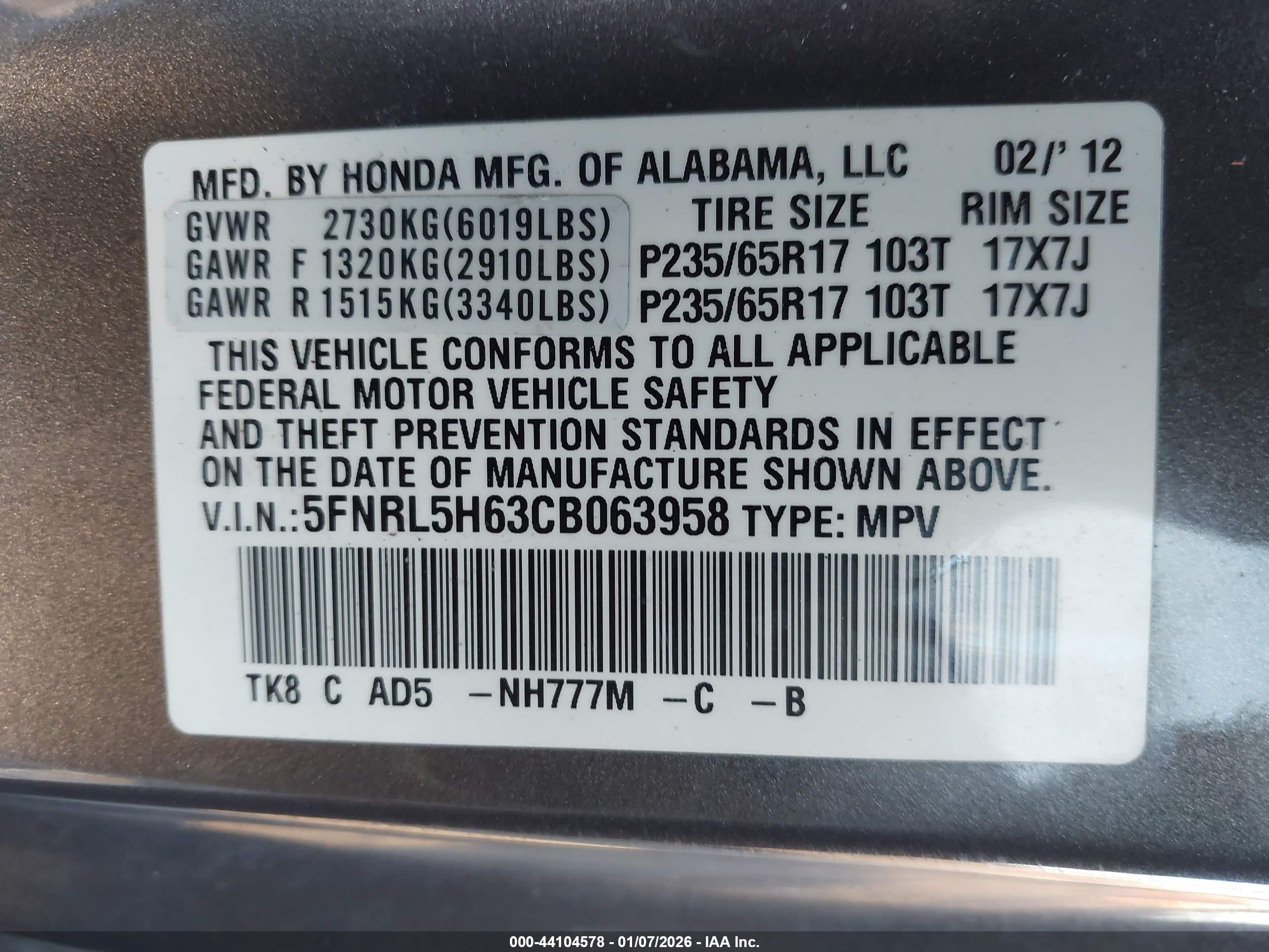 HONDA ODYSSEY image 9