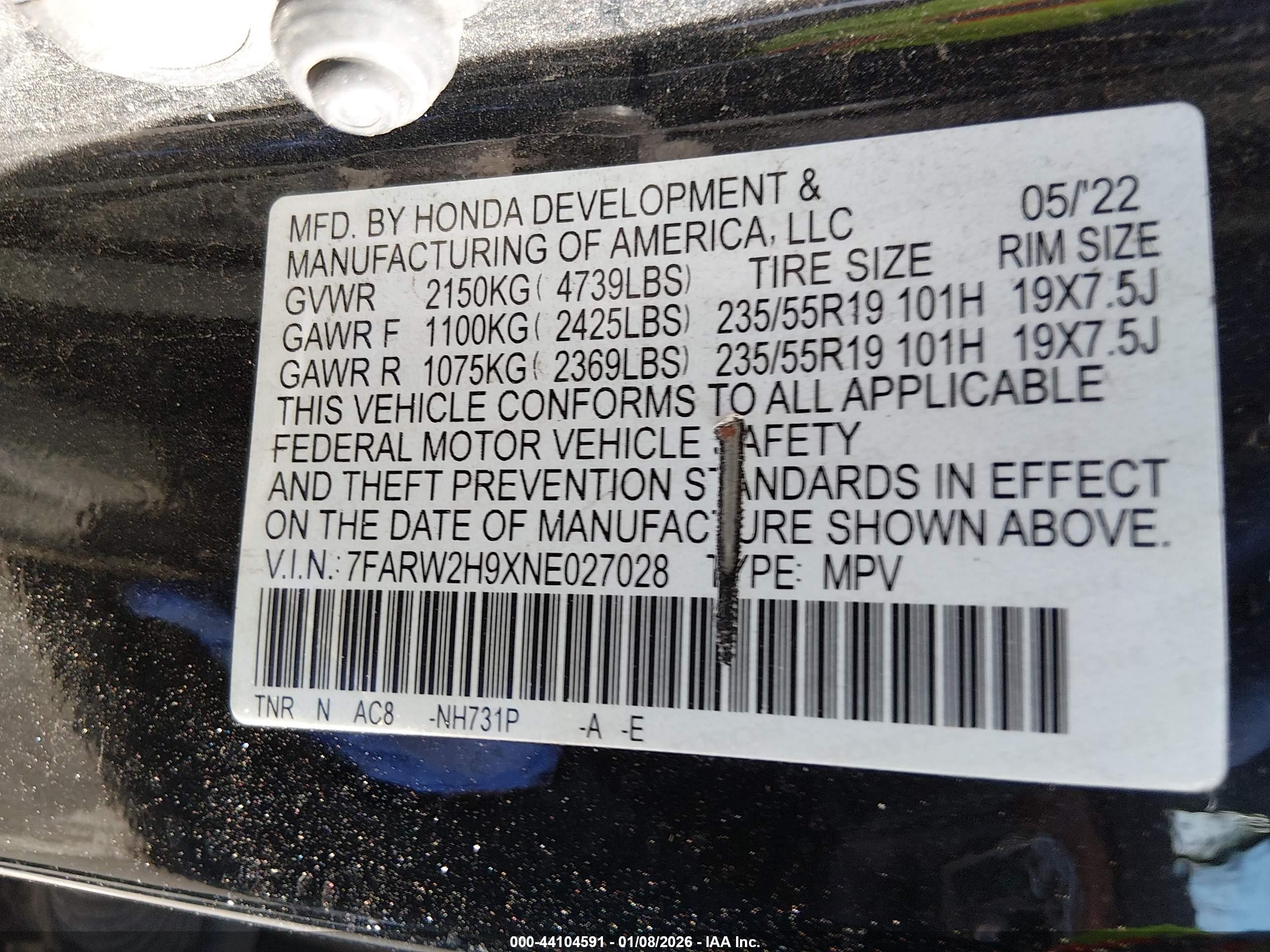 HONDA CR-V image 9