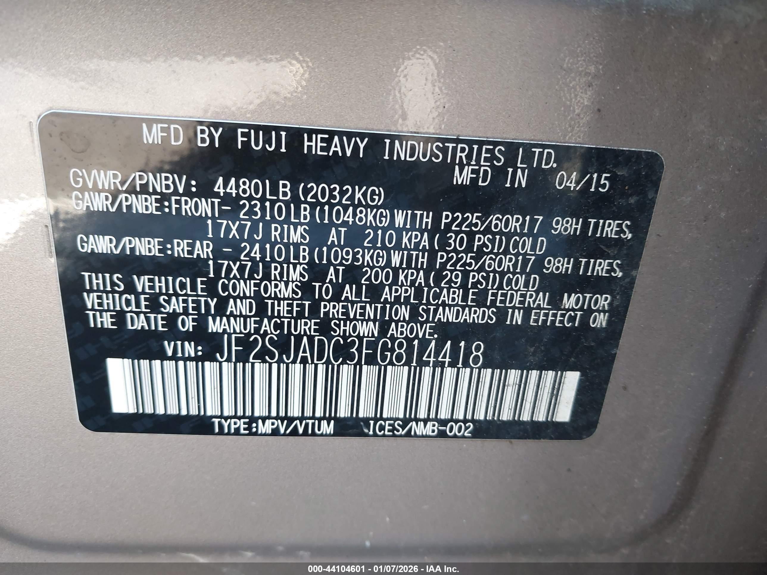 SUBARU FORESTER image 9