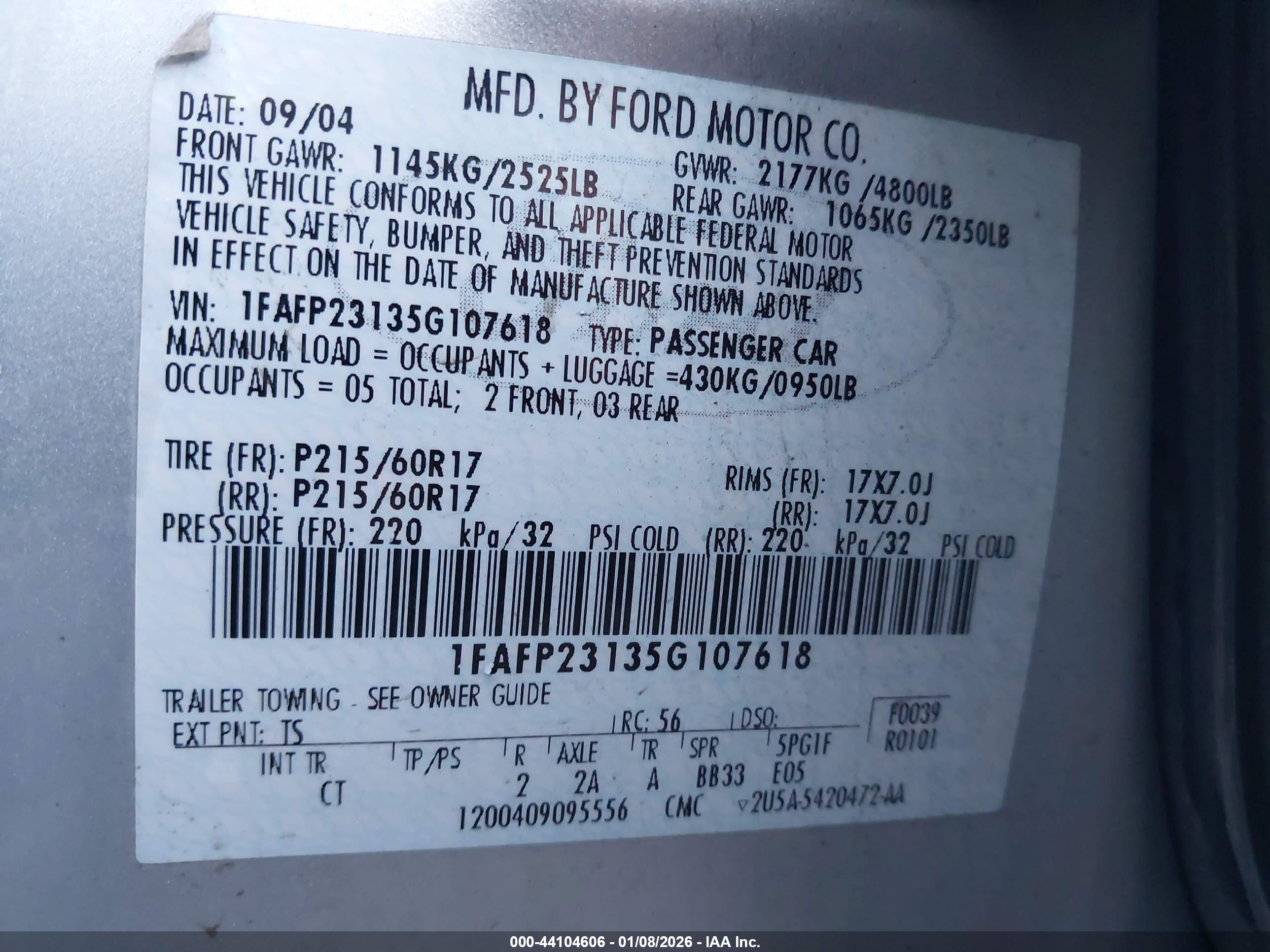 FORD FIVE image 9
