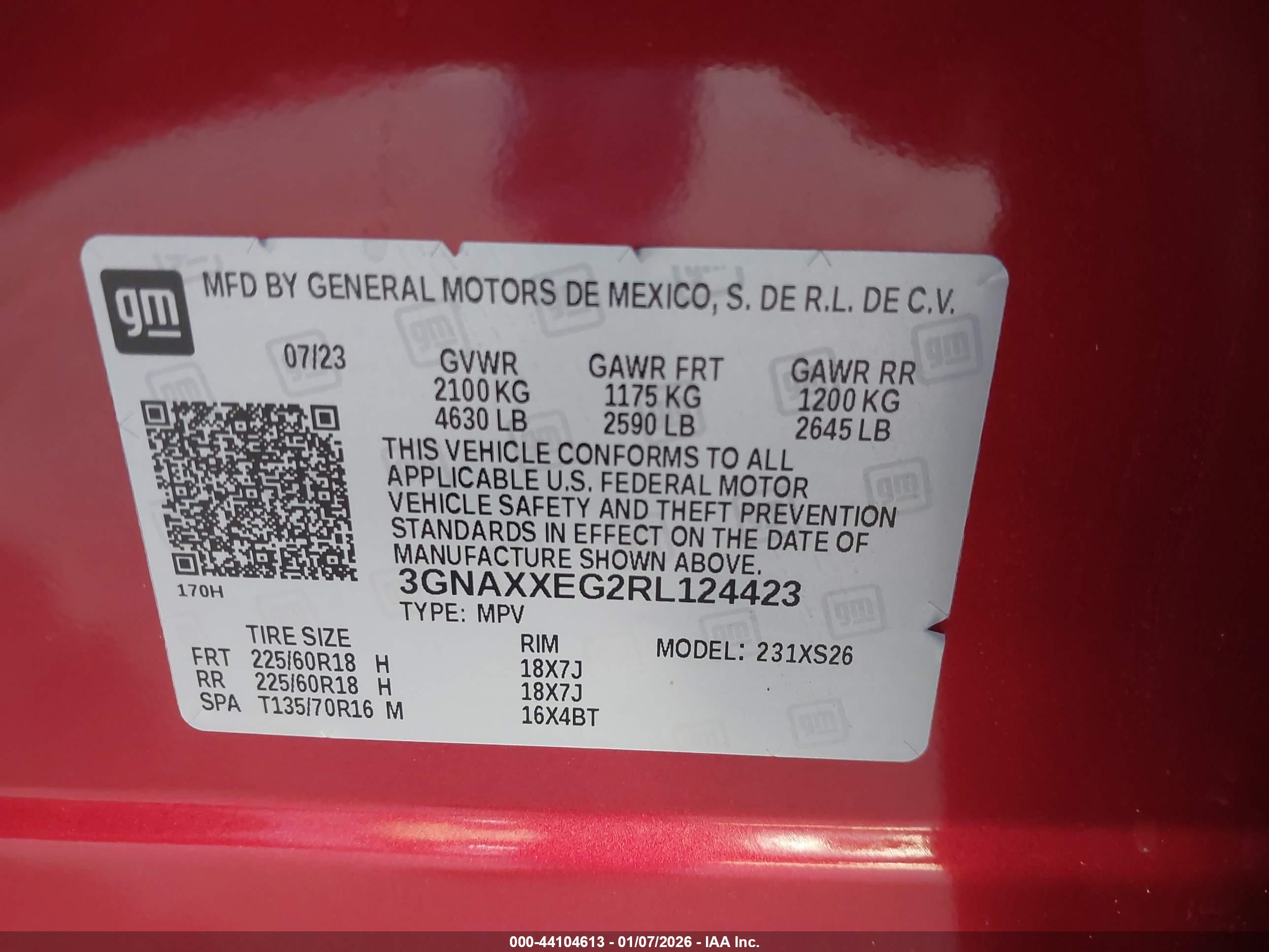 CHEVROLET EQUINOX image 9
