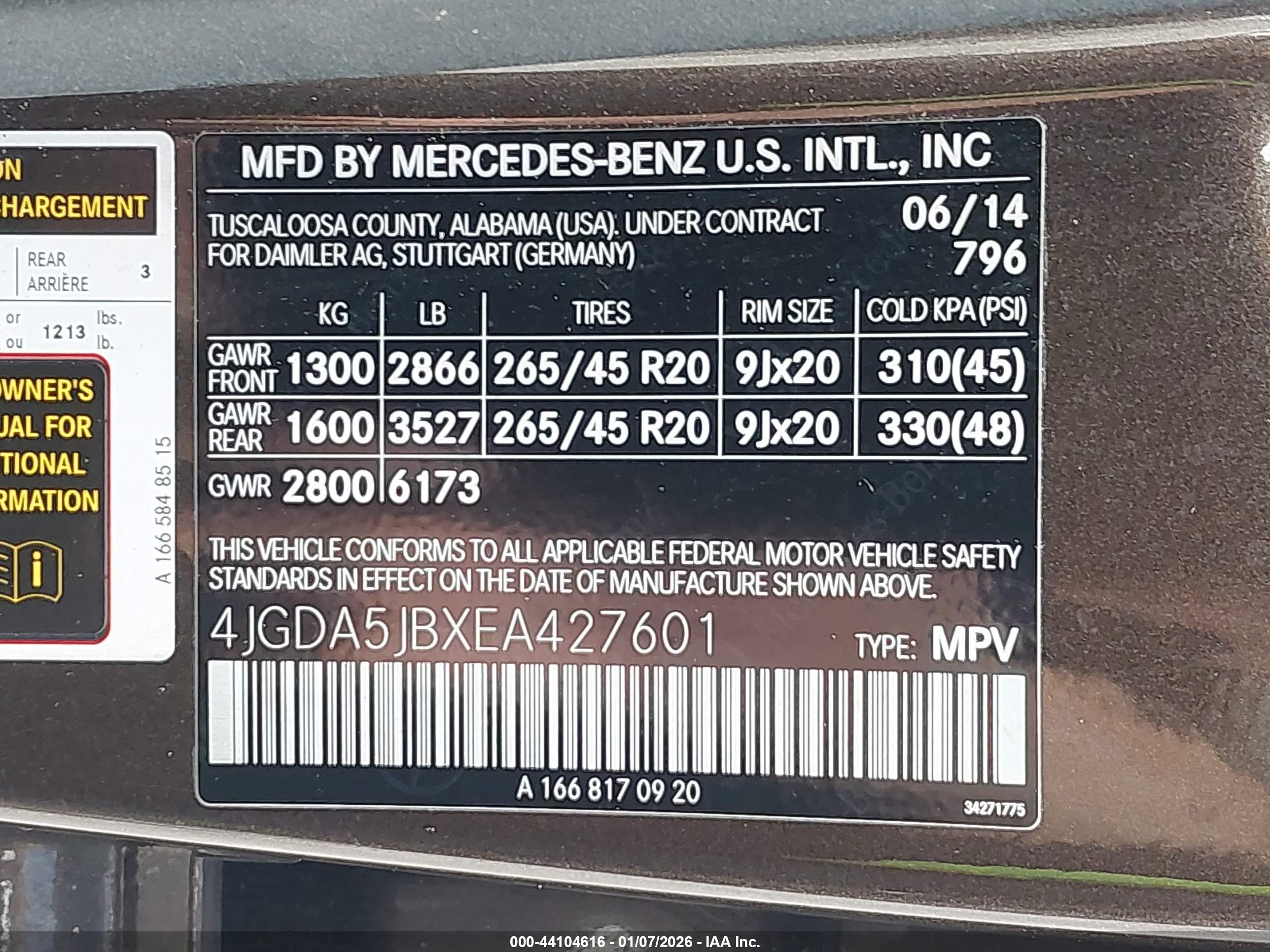 MERCEDES-BENZ ML image 9