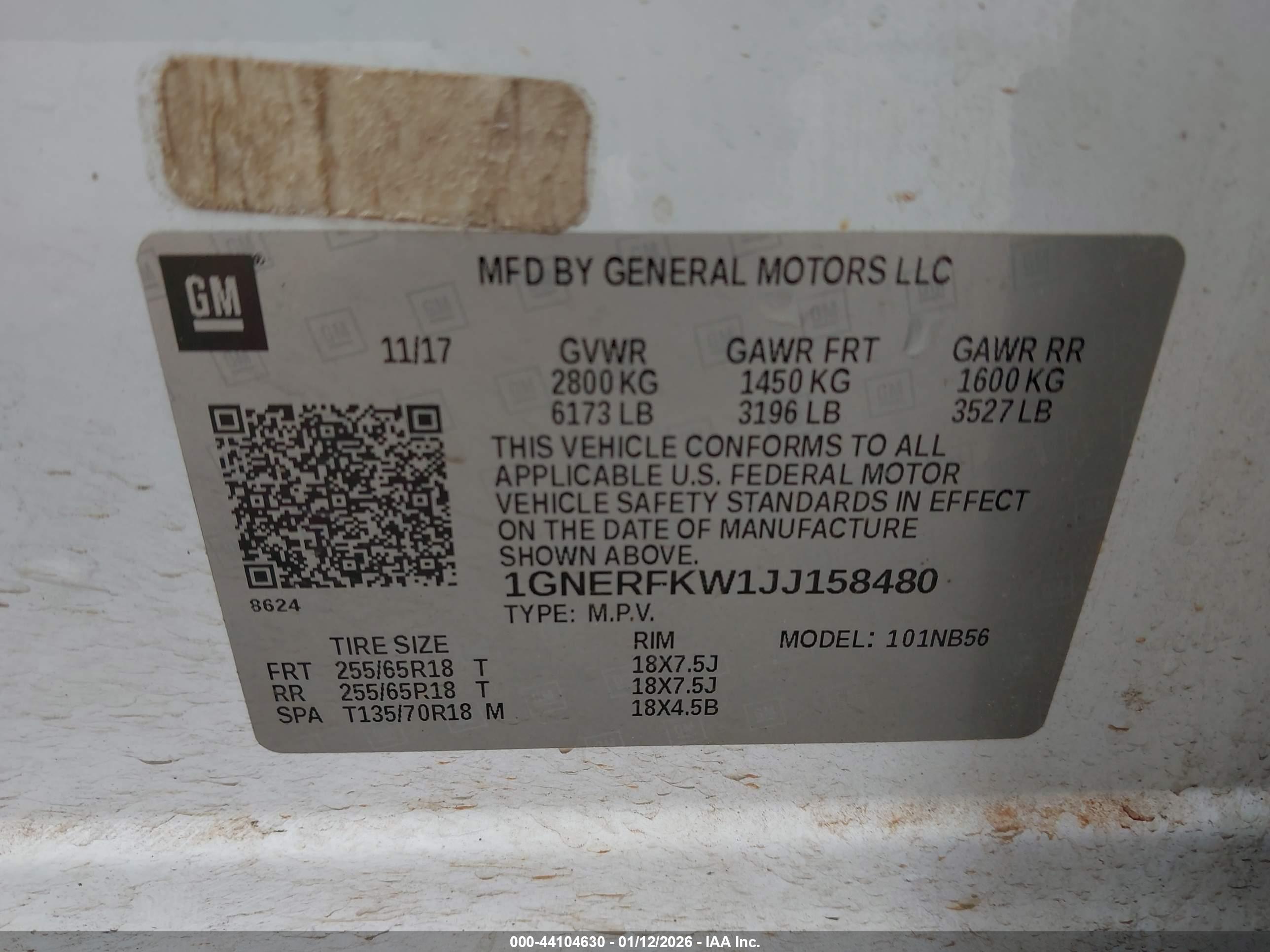 CHEVROLET TRAVERSE image 9