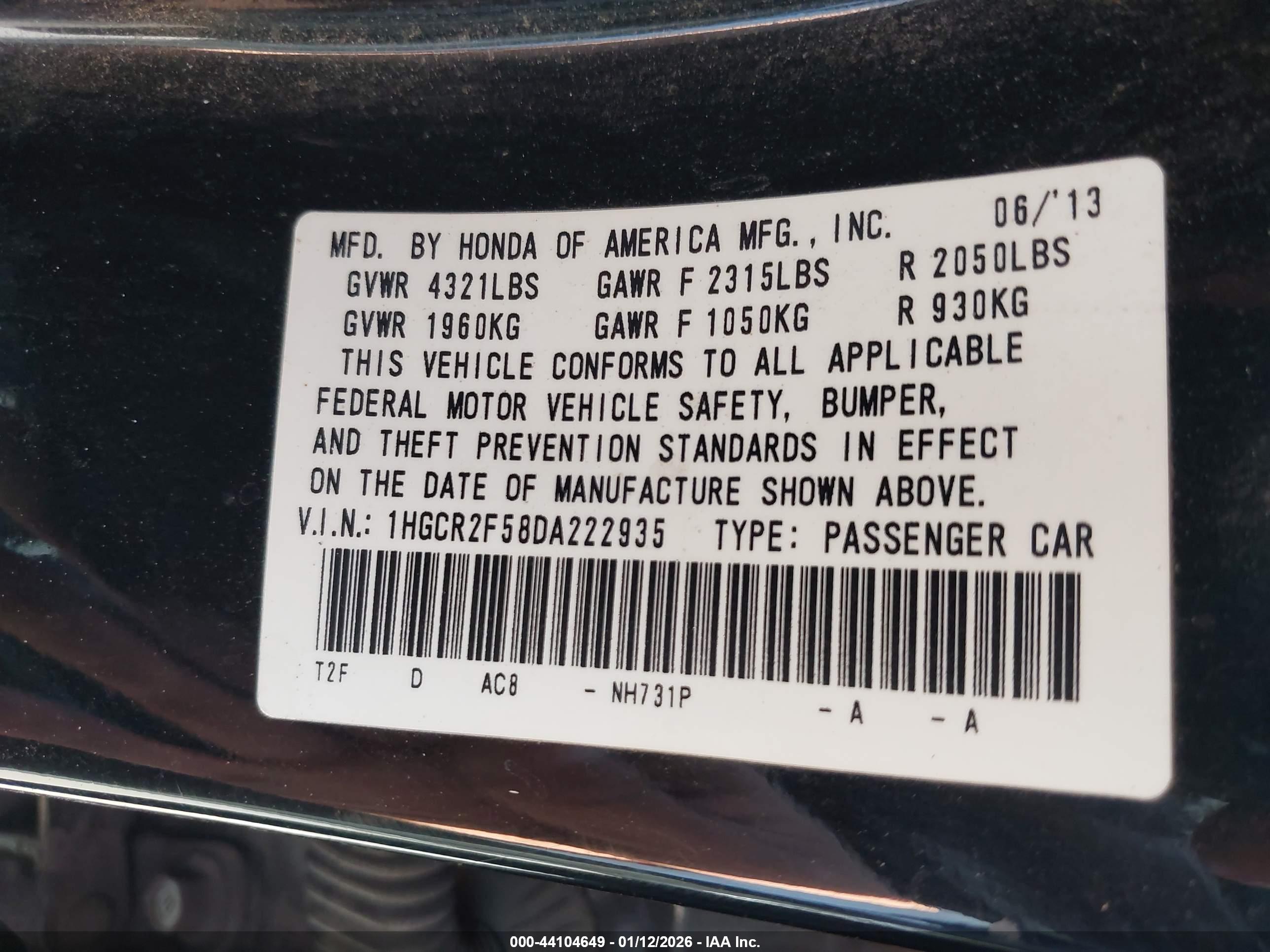 HONDA ACCORD image 9