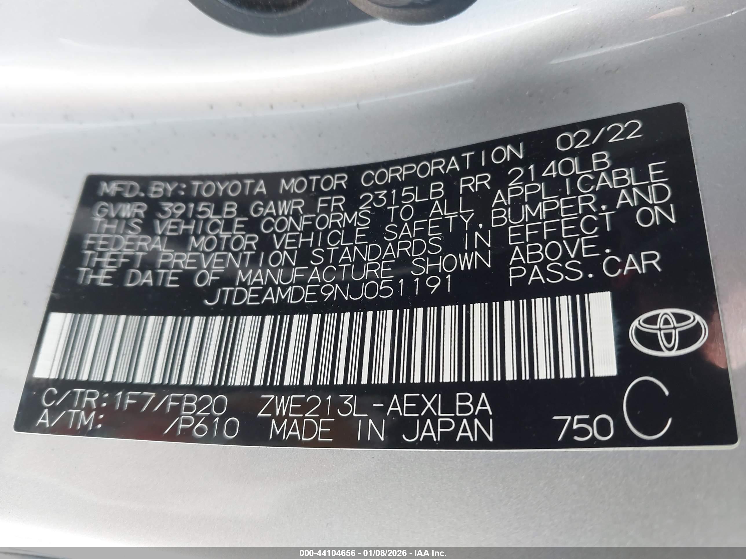 TOYOTA COROLLA image 9