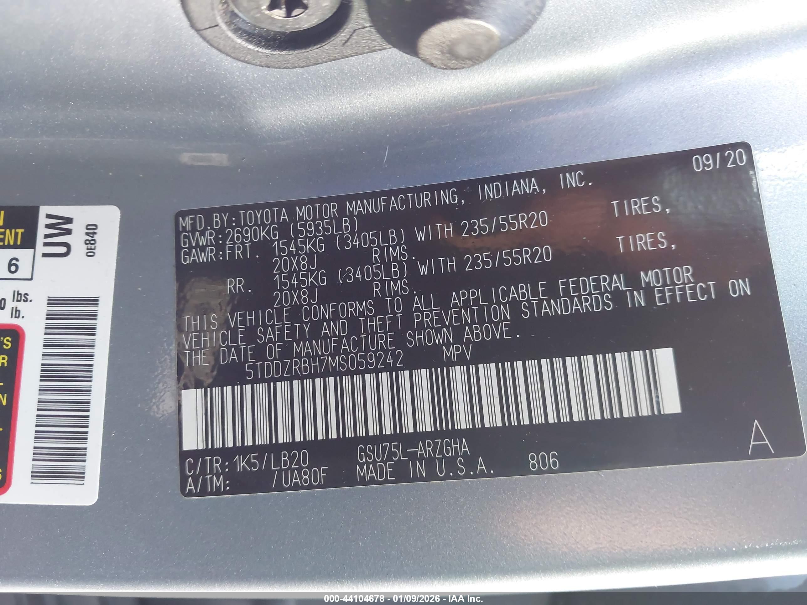 TOYOTA HIGHLANDER image 9