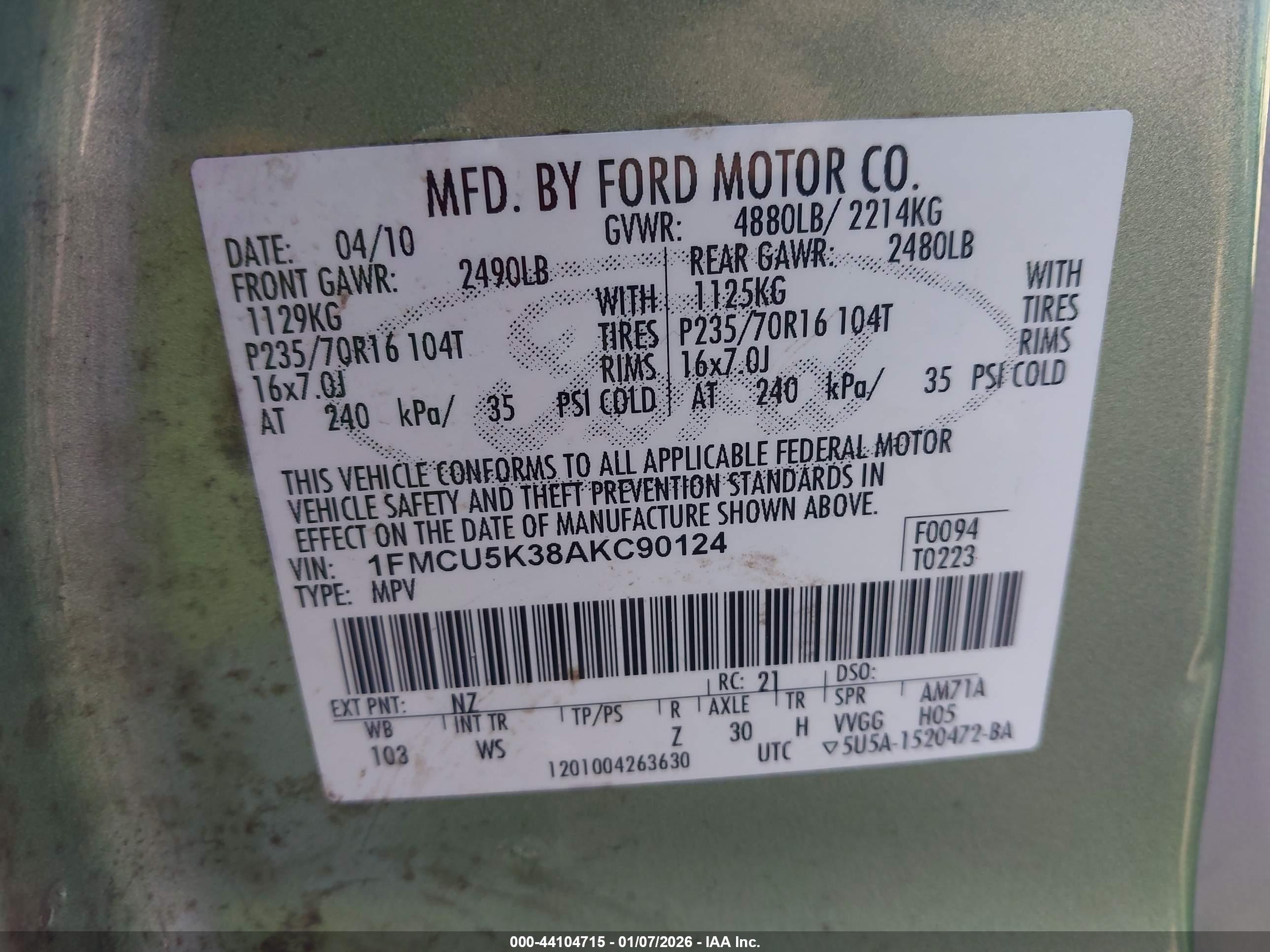 FORD ESCAPE image 9