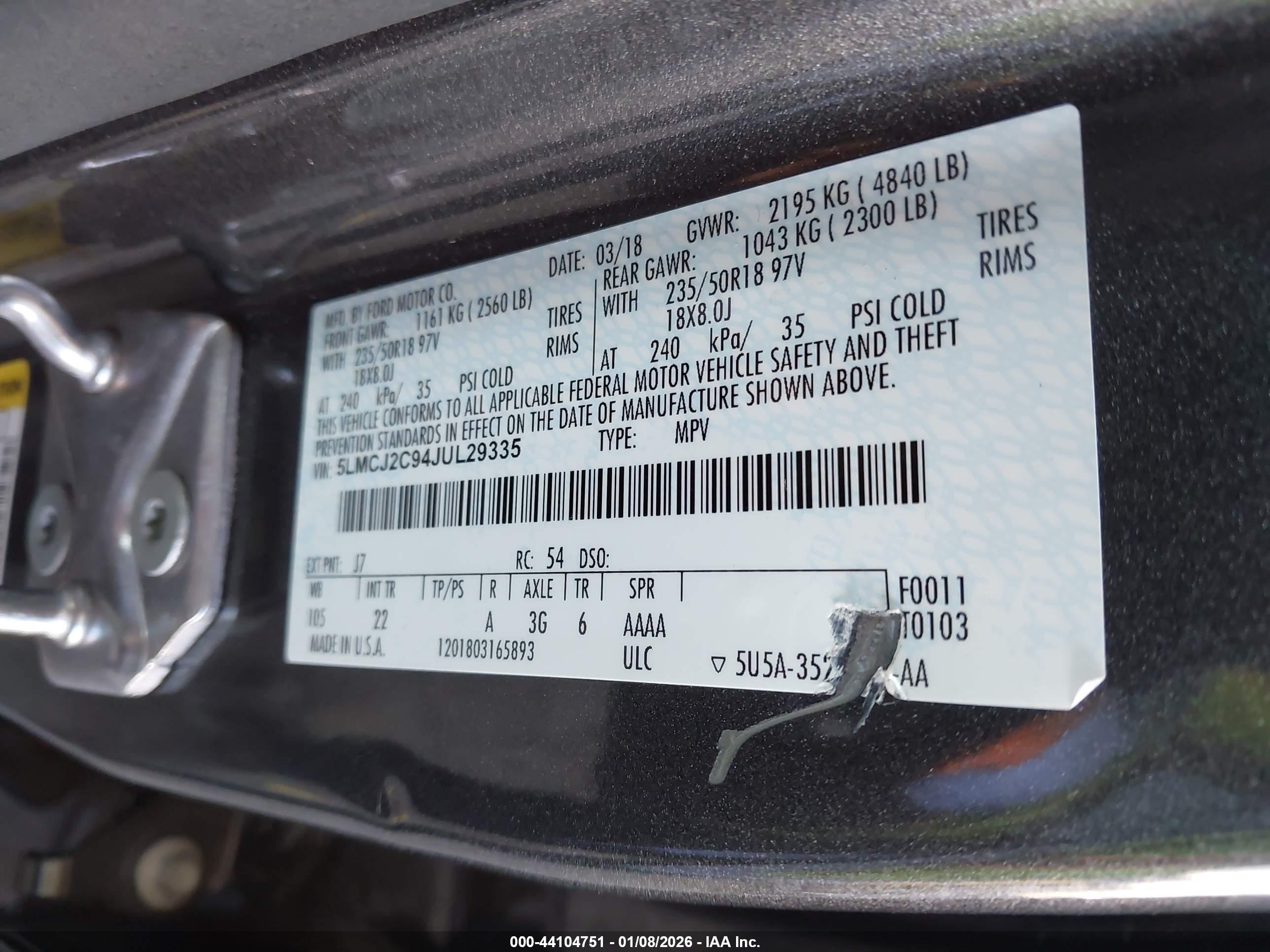 LINCOLN MKC image 9