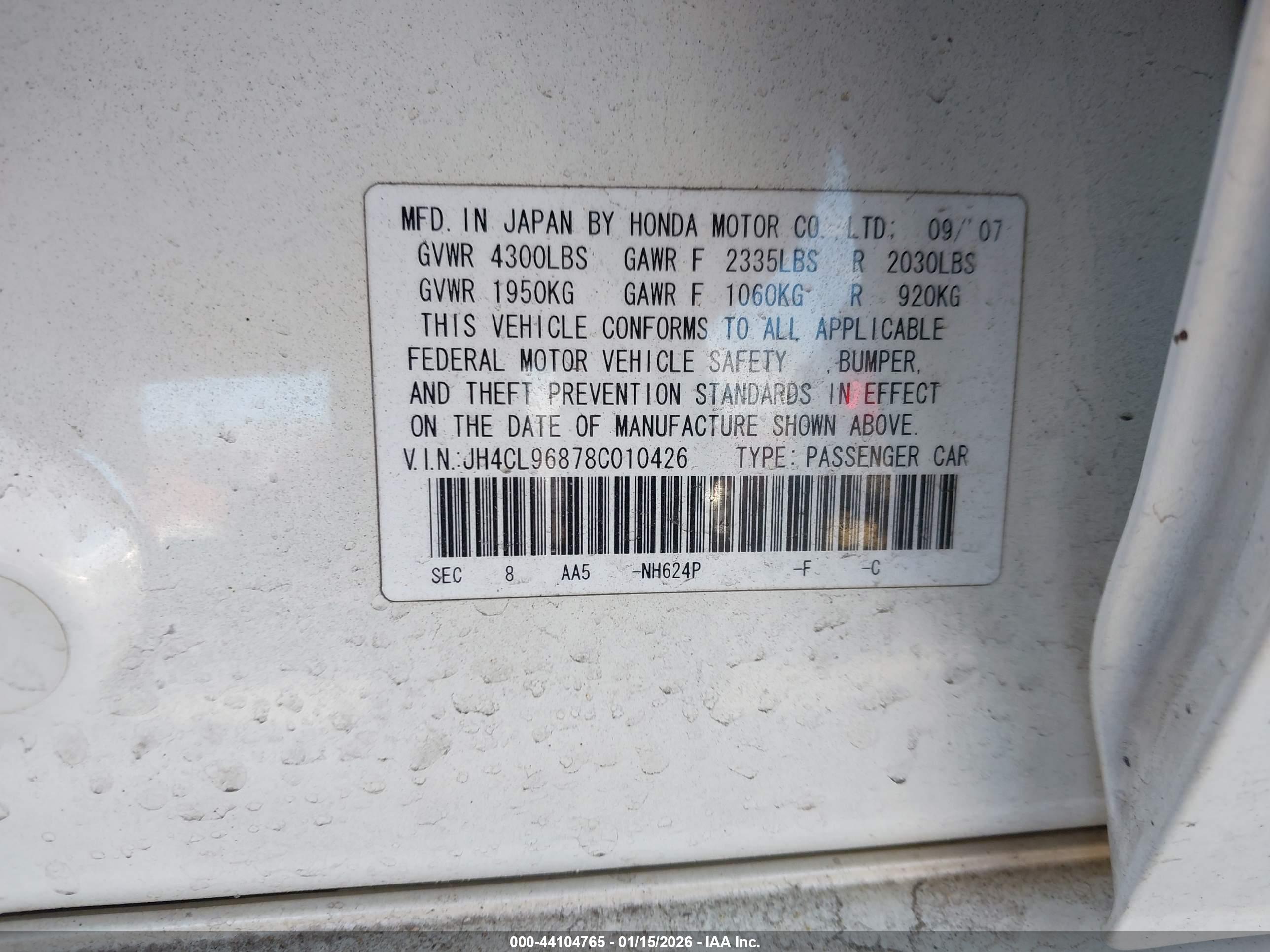 ACURA TSX image 9