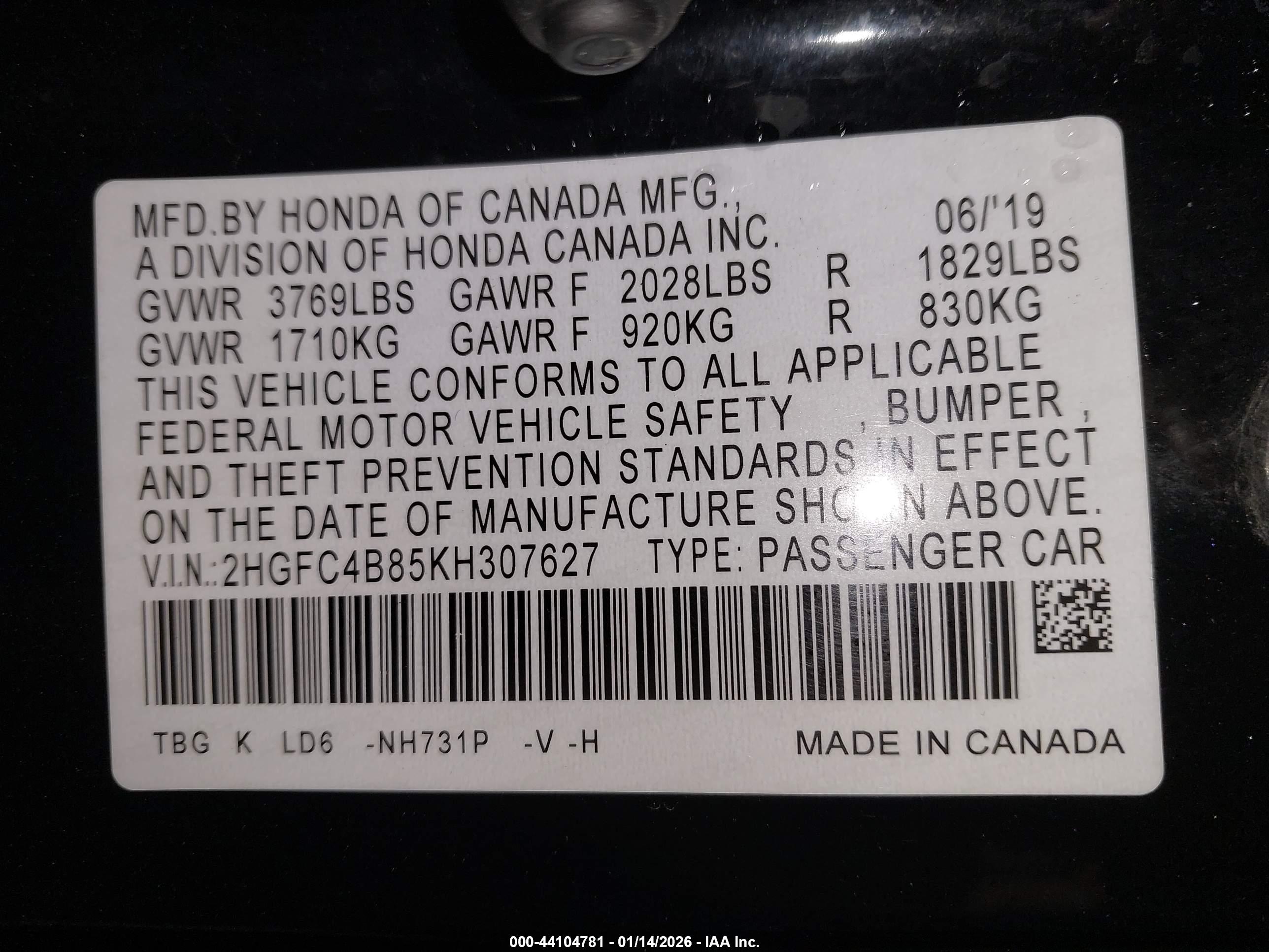 HONDA CIVIC image 9