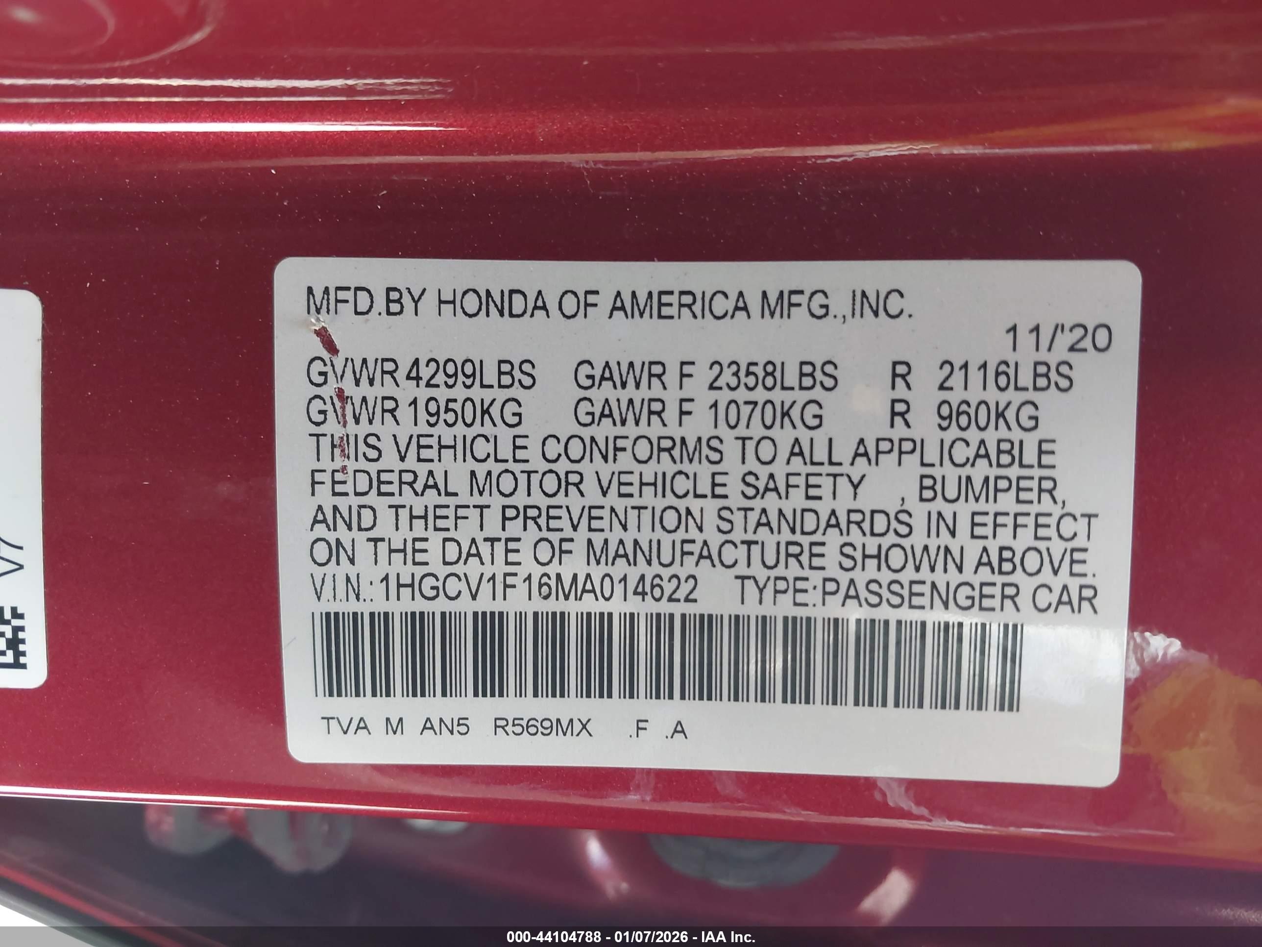 HONDA ACCORD image 9