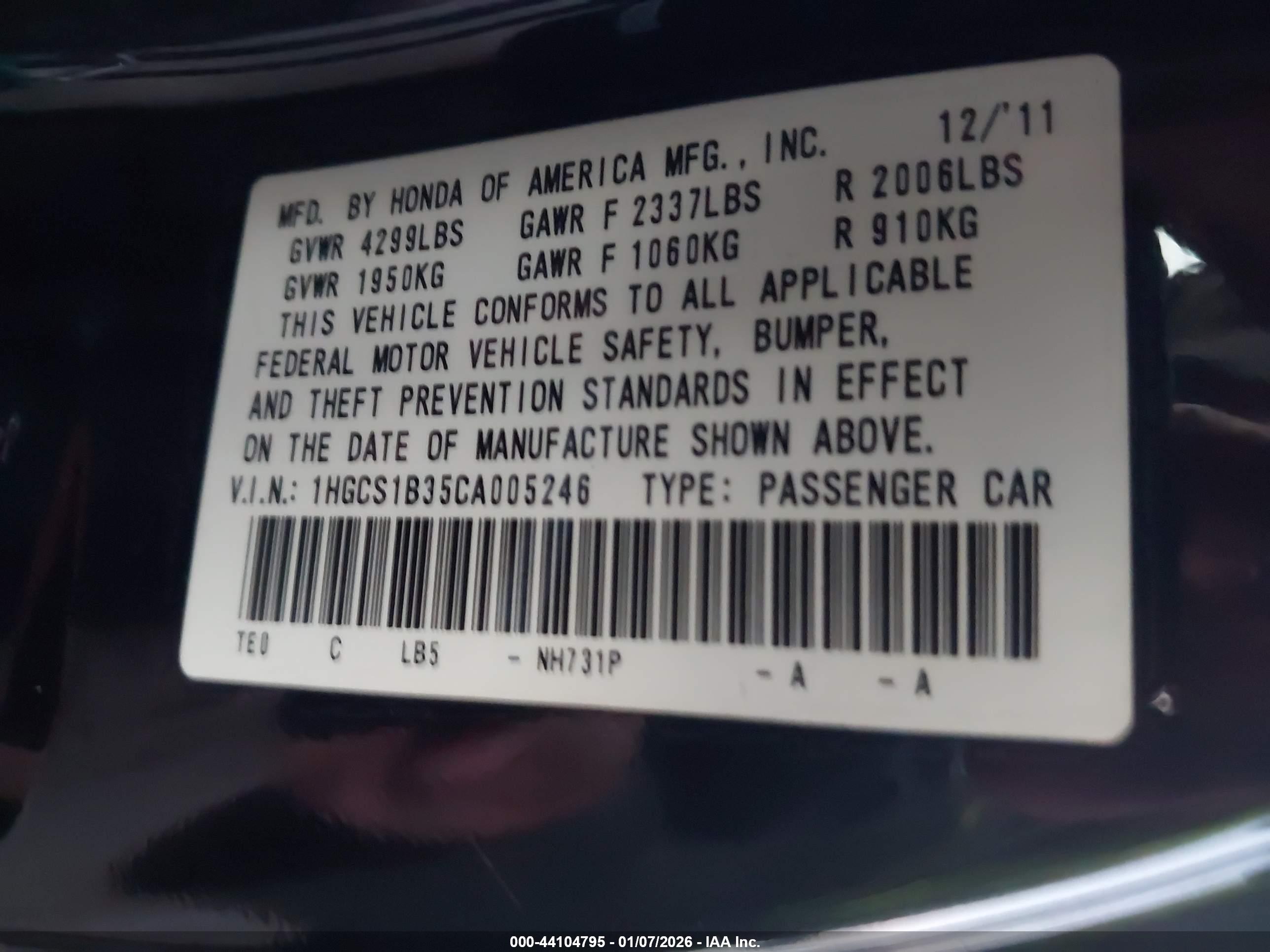HONDA ACCORD image 9