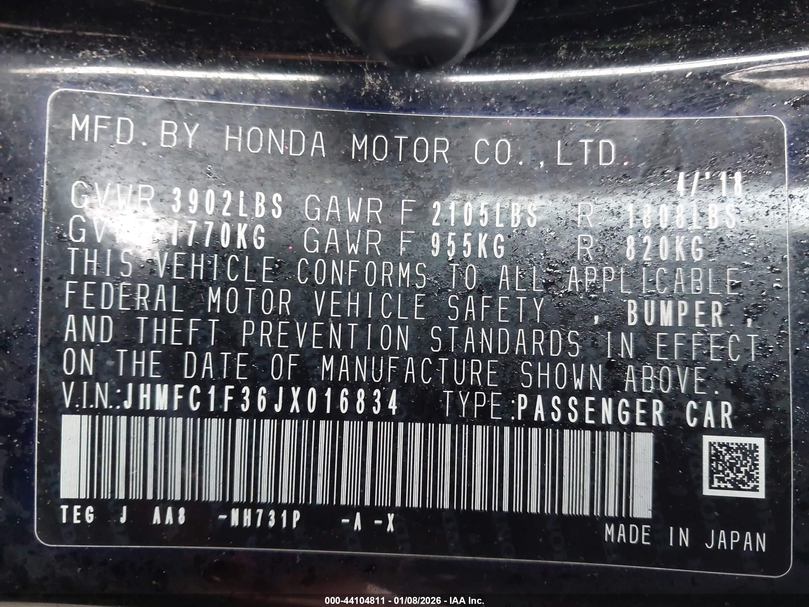HONDA CIVIC image 9