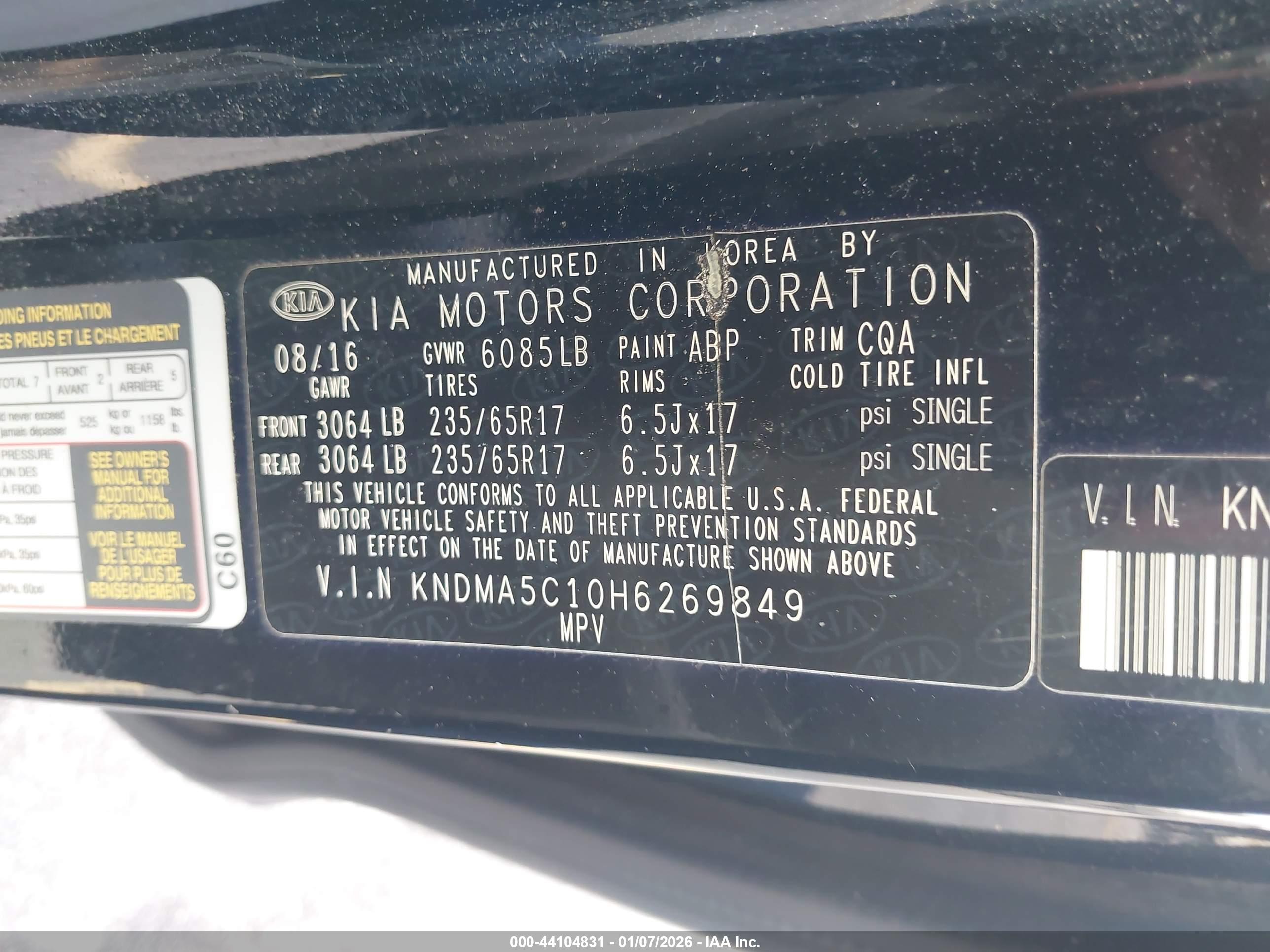 KIA SEDONA image 9
