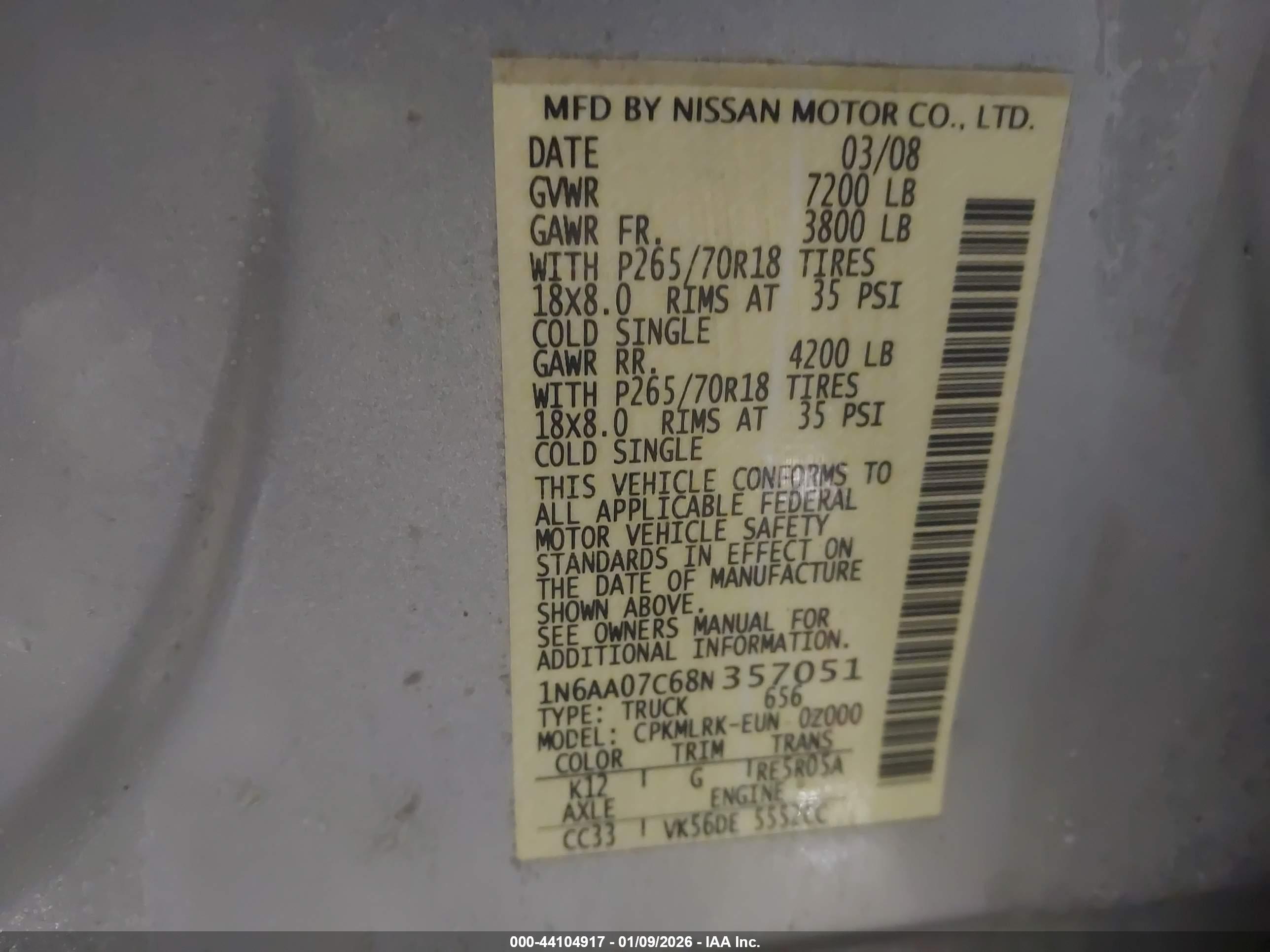 NISSAN TITAN image 9