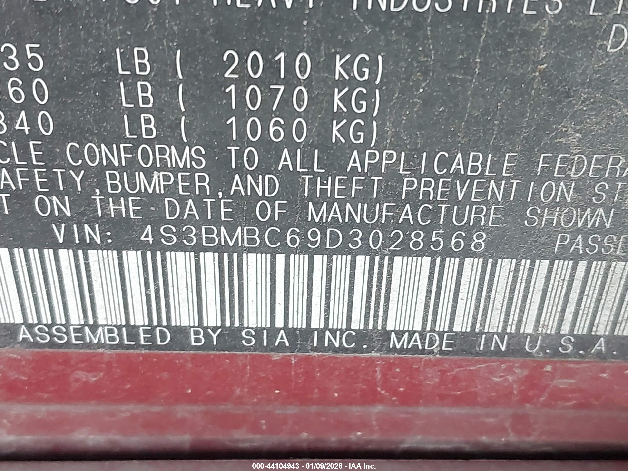 SUBARU LEGACY image 9