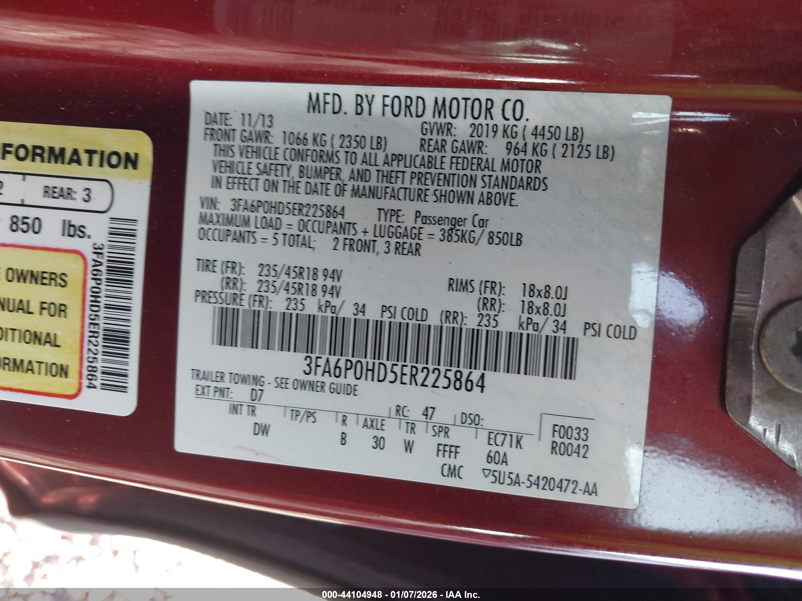 FORD FUSION image 9