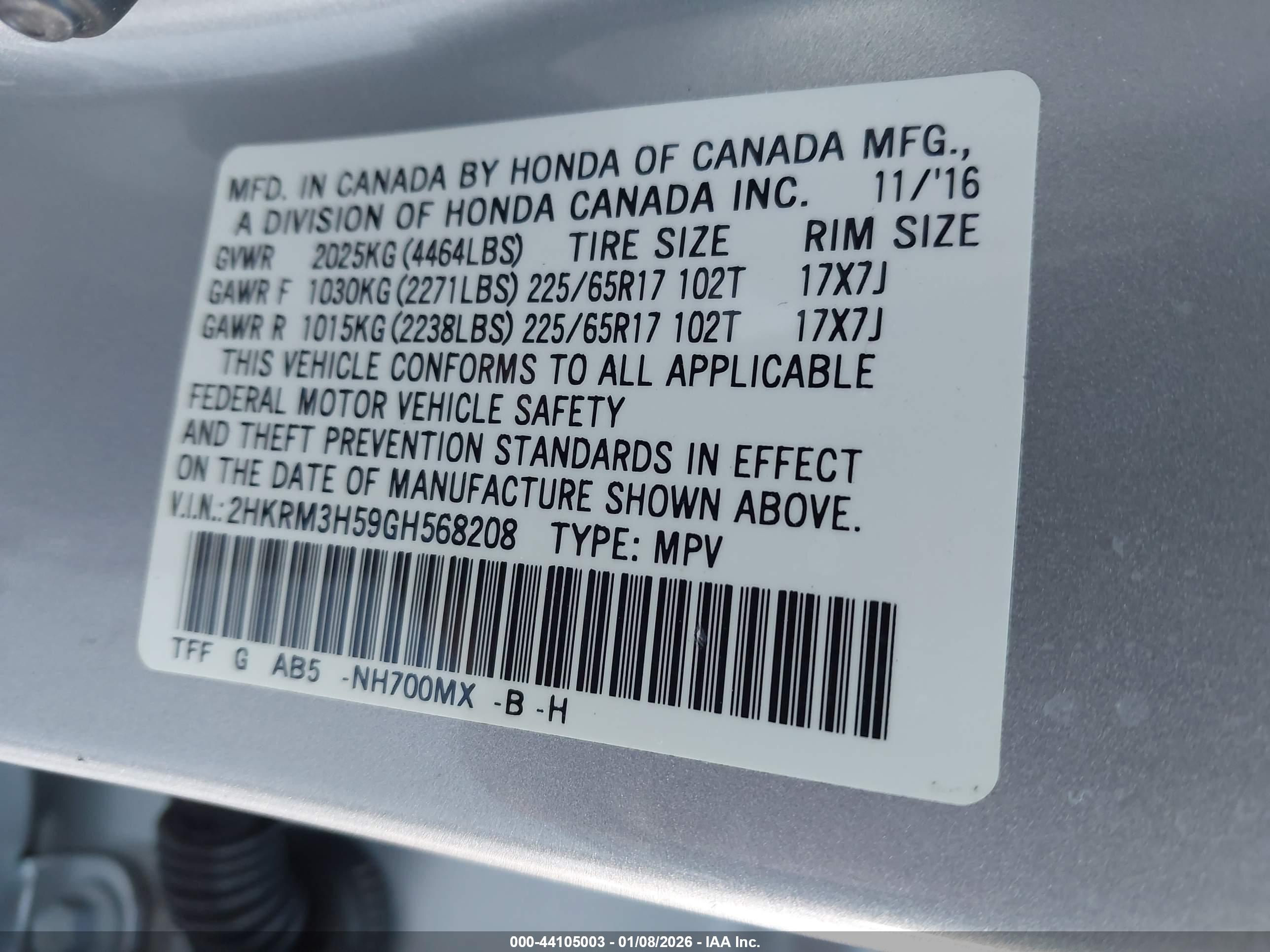 HONDA CR-V image 9