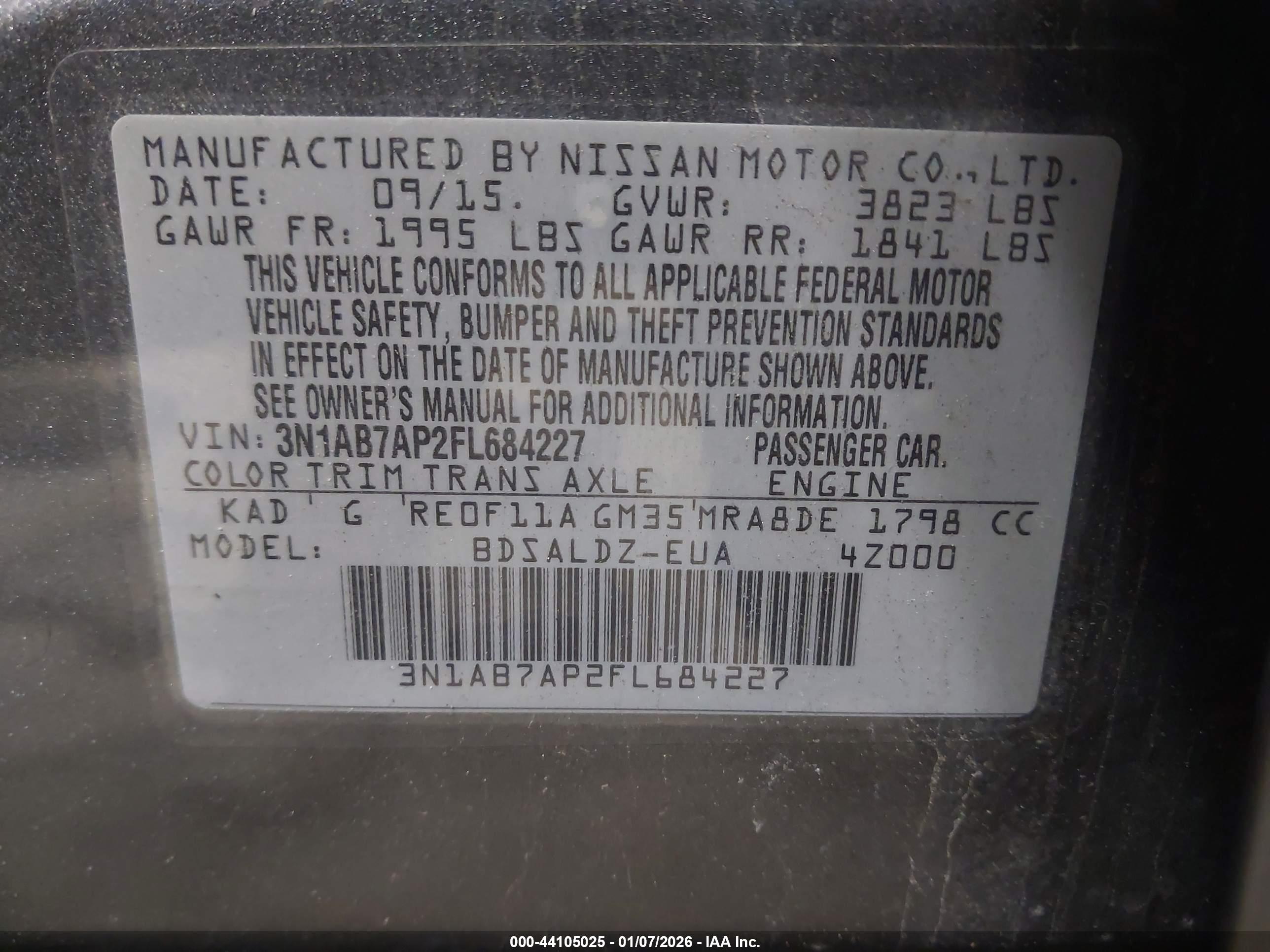 NISSAN SENTRA image 9