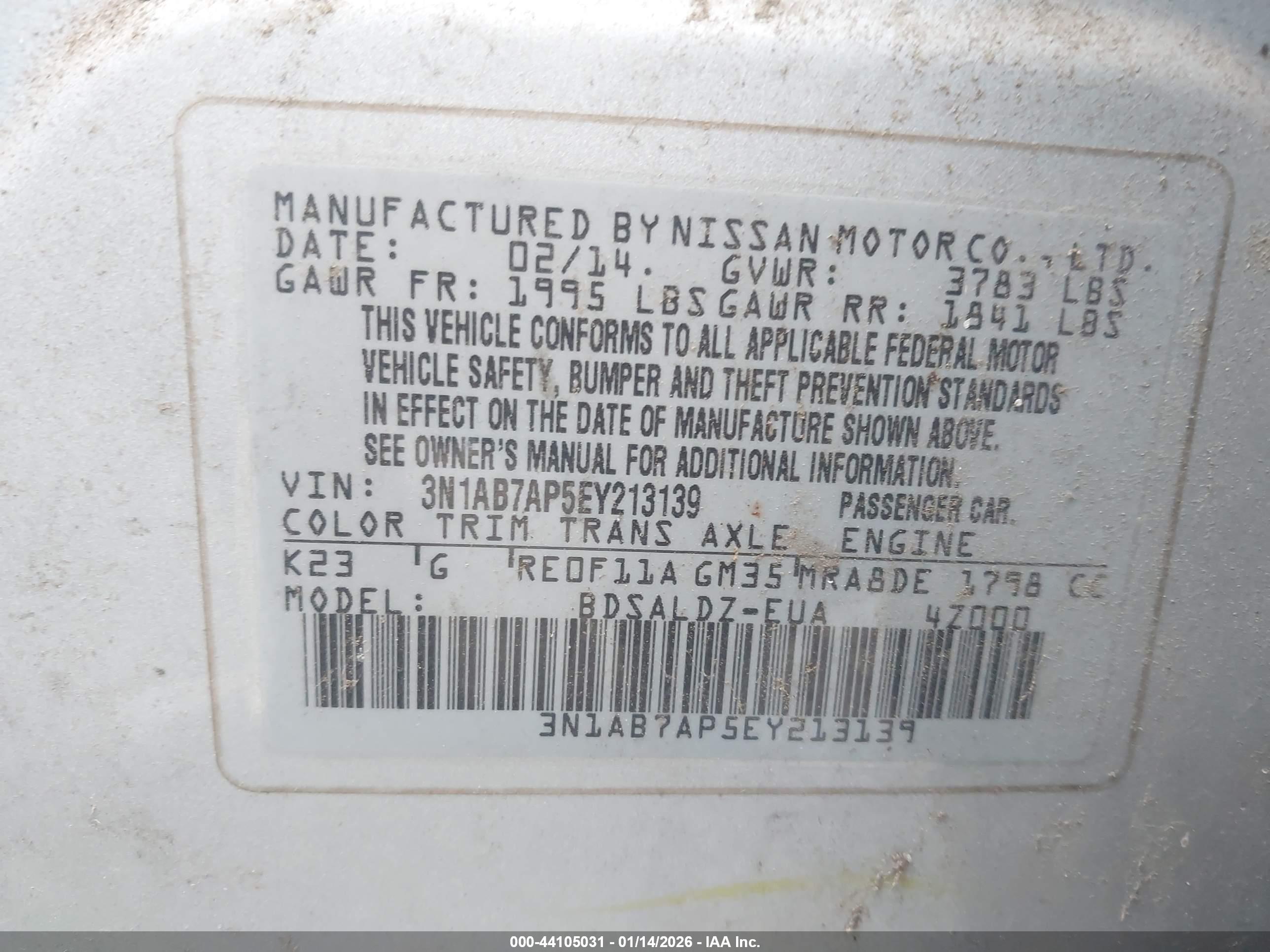 NISSAN SENTRA image 9