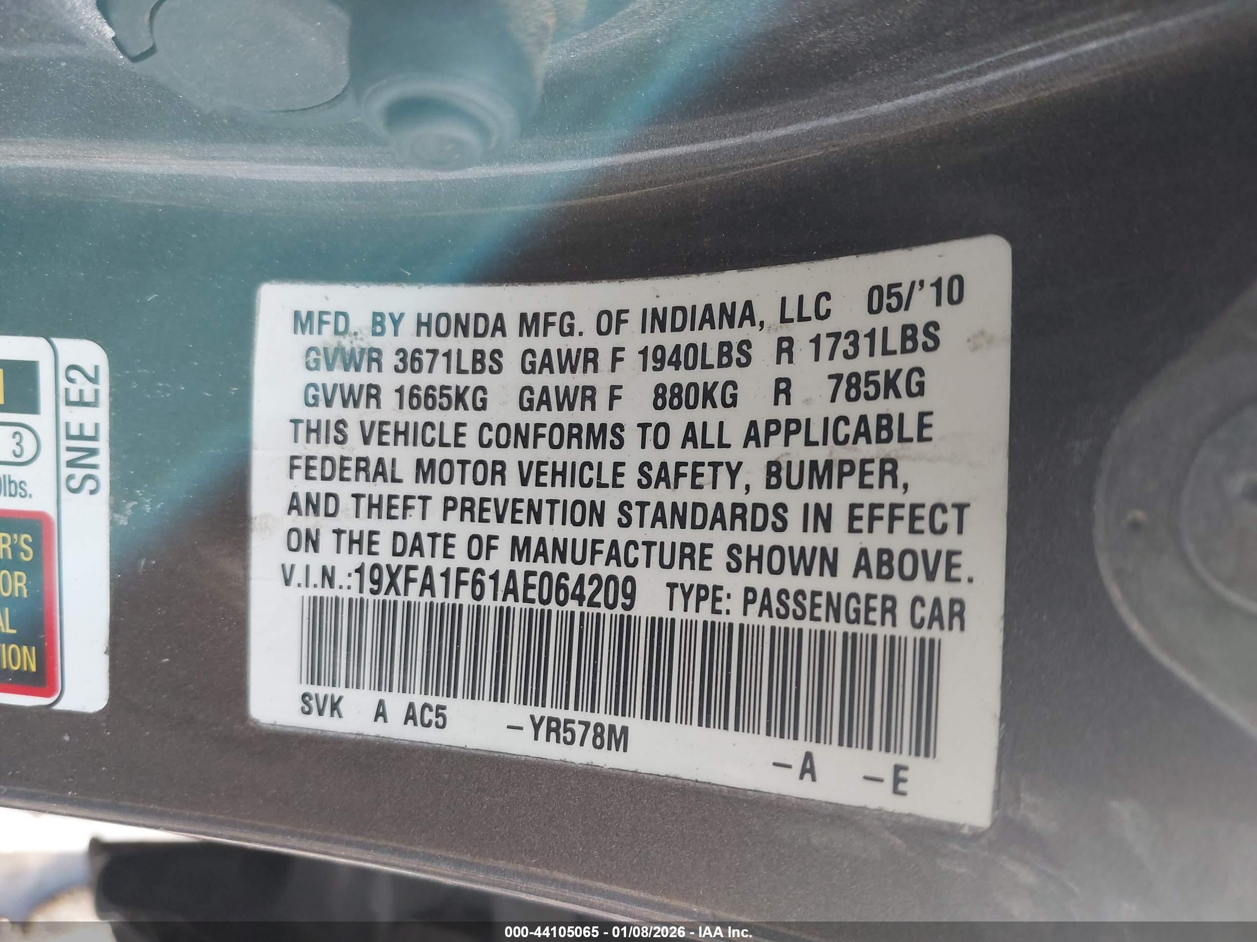 HONDA CIVIC image 9